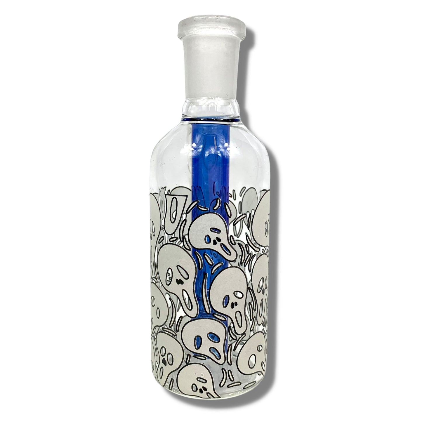 14mm 45-degree Ash Catcher Glow in the Dark Skulls - The Bong Baron