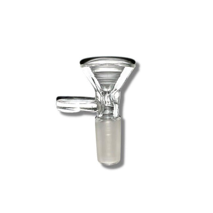 14mm Glass Cone Piece Male Coin Handle - The Bong Baron