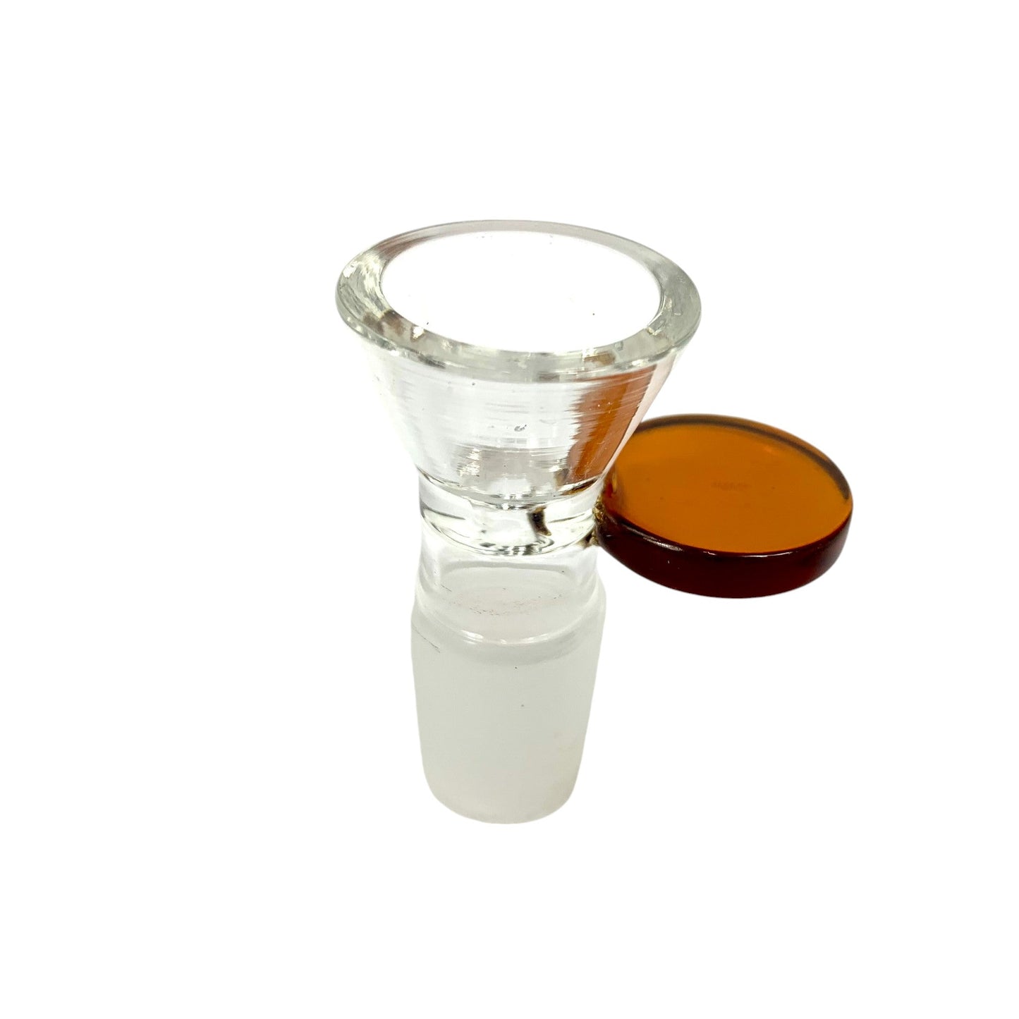 18mm Coloured Coin Handle Cone Piece - The Bong Baron