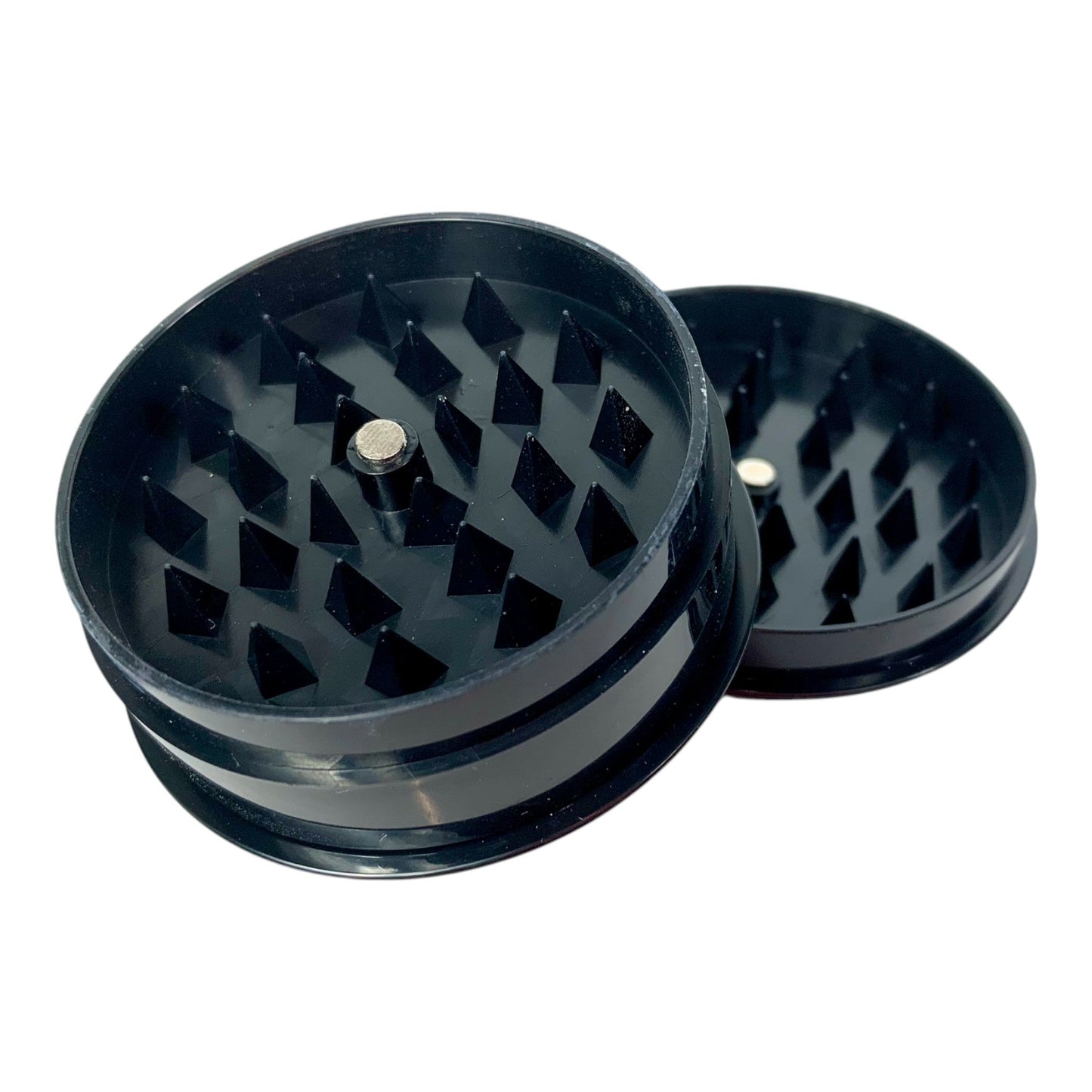 3 Piece Acrylic Herb Grinder 60mm - The Bong Baron