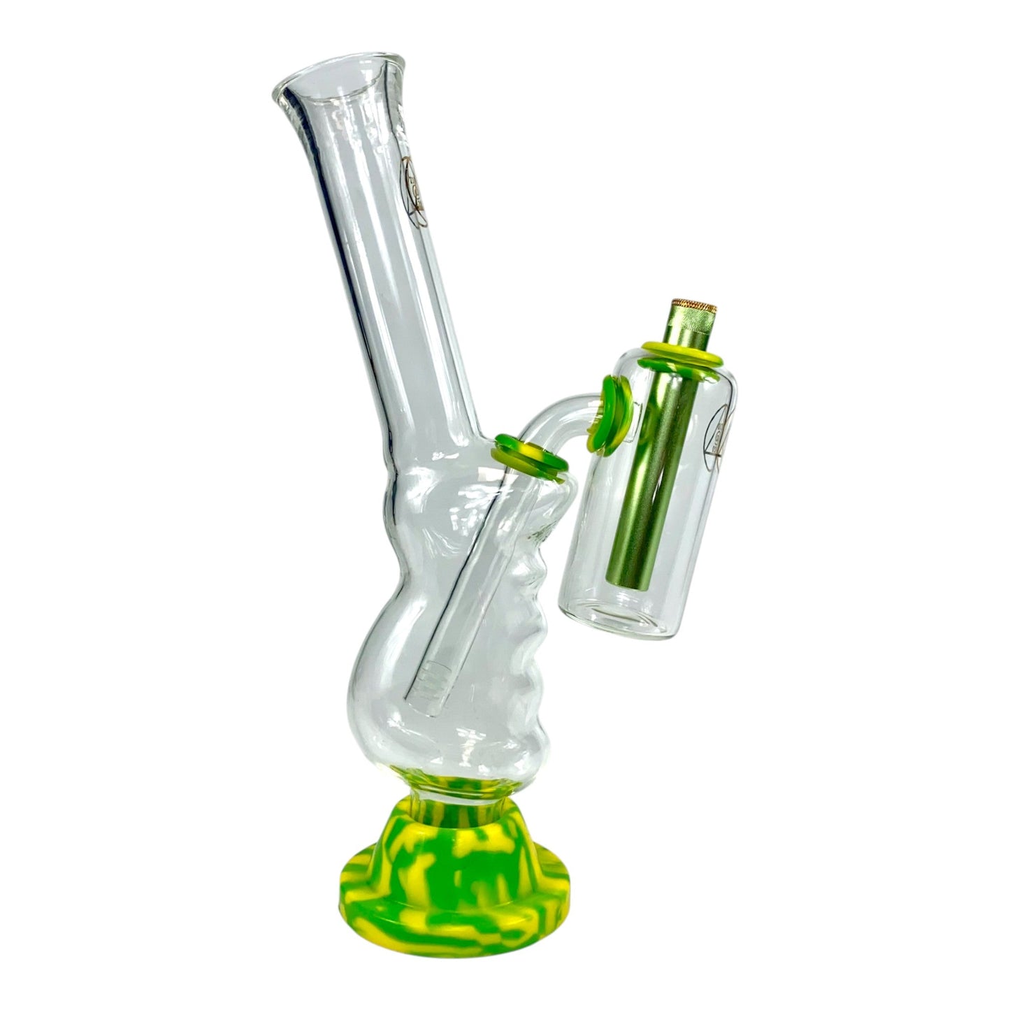 710@420 Oz Gripper Double Chamber Bong 32cm - The Bong Baron