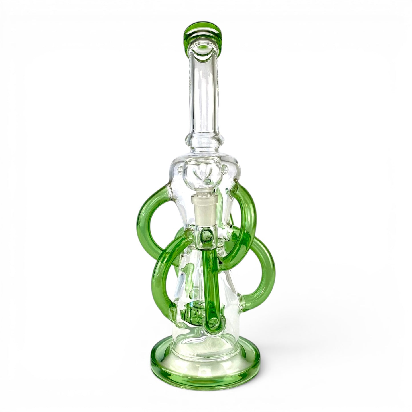 Orbit Drum Recycler Bong 32cm Green