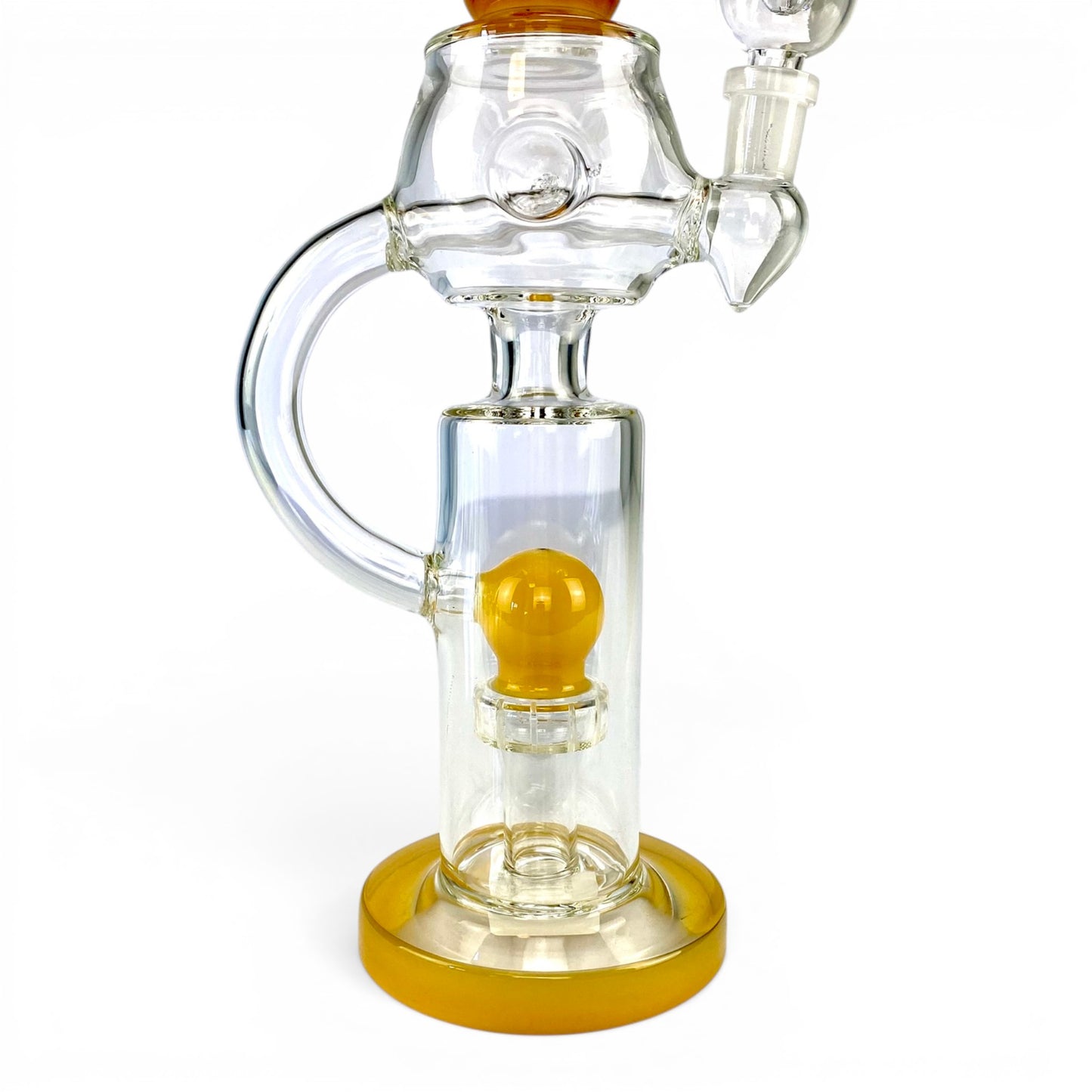 Tea Pot Recycler Bong 36cm Amber
