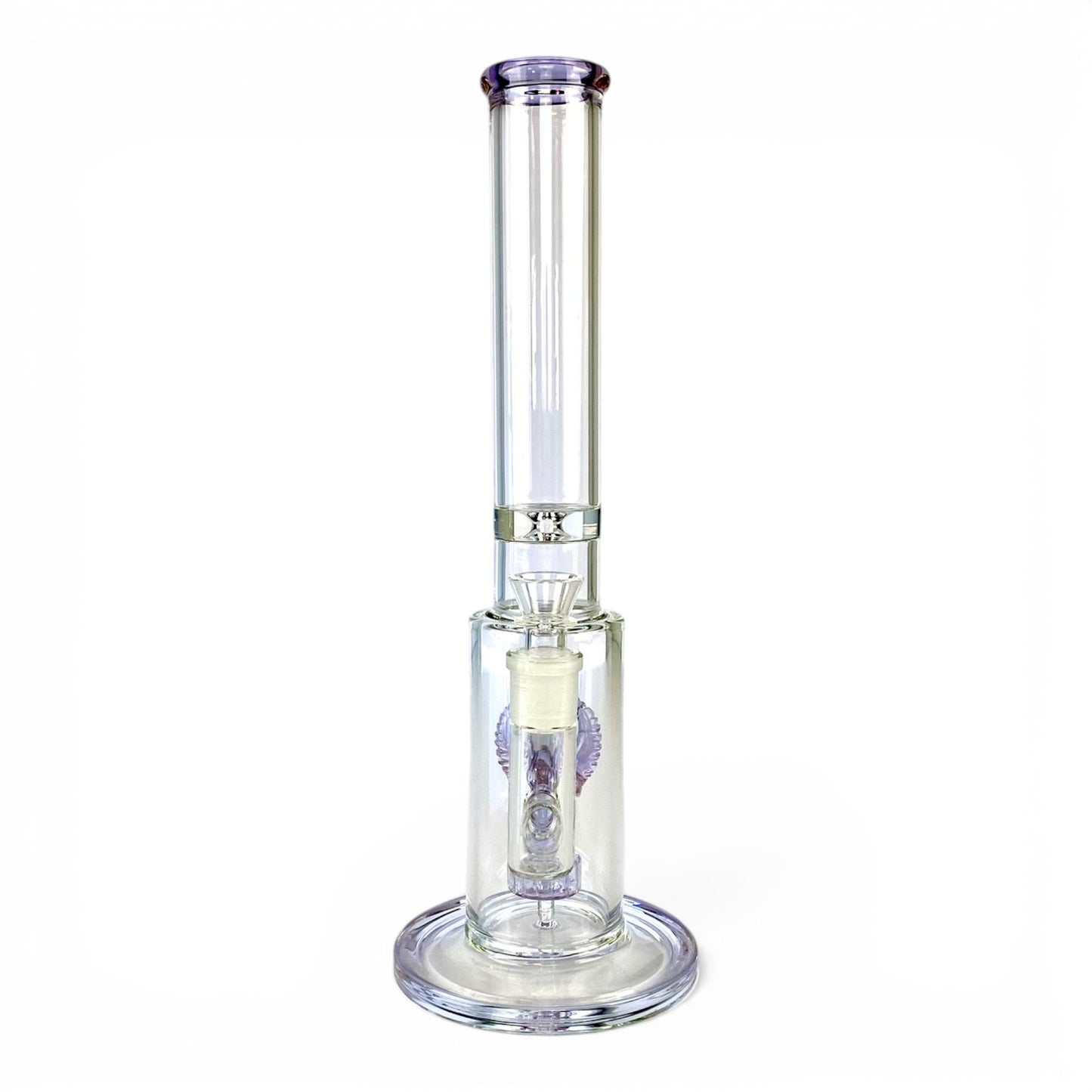 Monster Perc Straight Tube Bong 35cm Purple