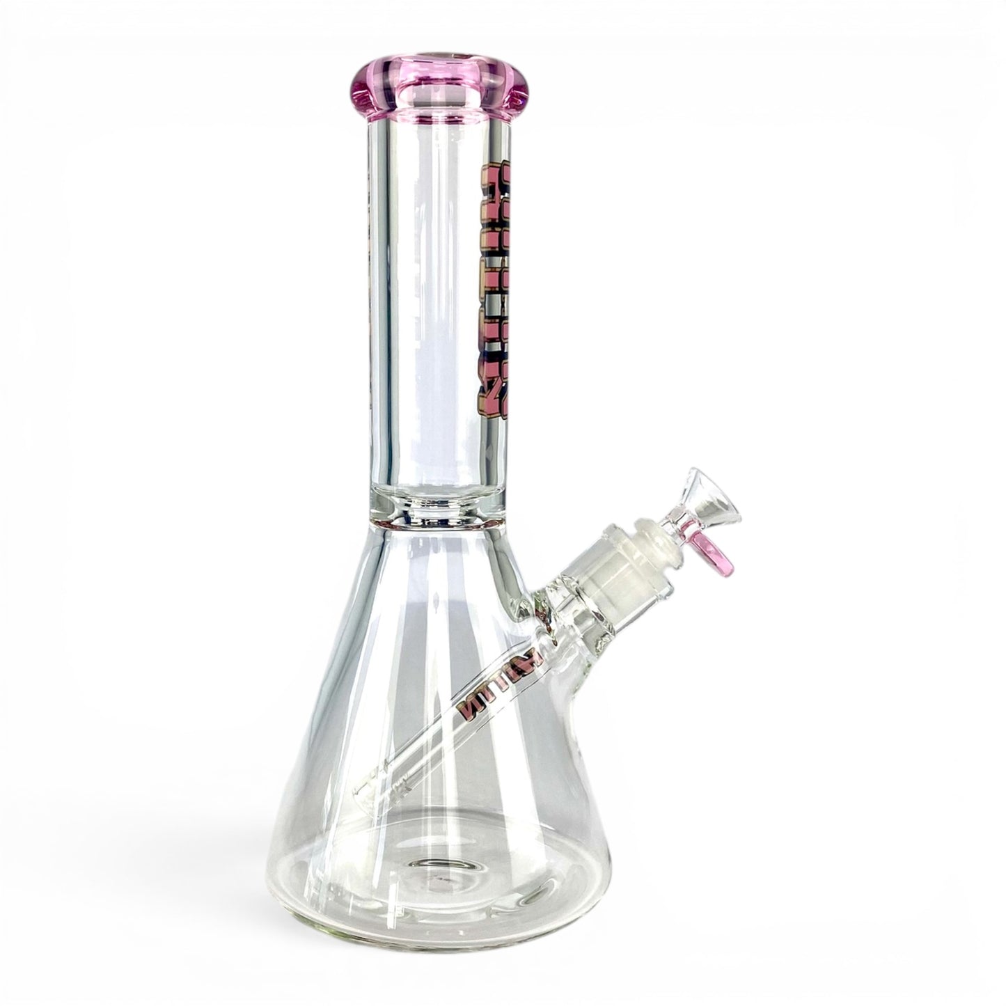 Hittn 9mm Thick Beaker Bong 30cm Pink