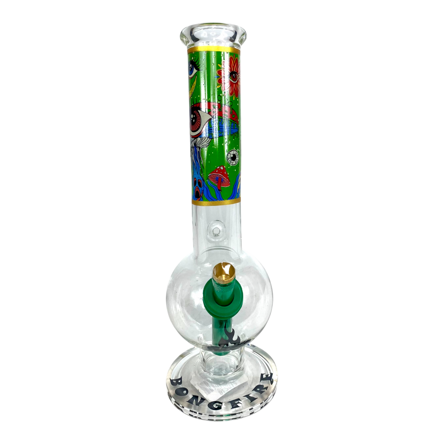 MWP Eye See You Bongfire Glass Bottom Bonza Bong 28cm