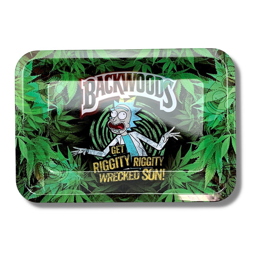 Backwoods Rick Rolling Tray Small 18 x 12.5 cm - The Bong Baron