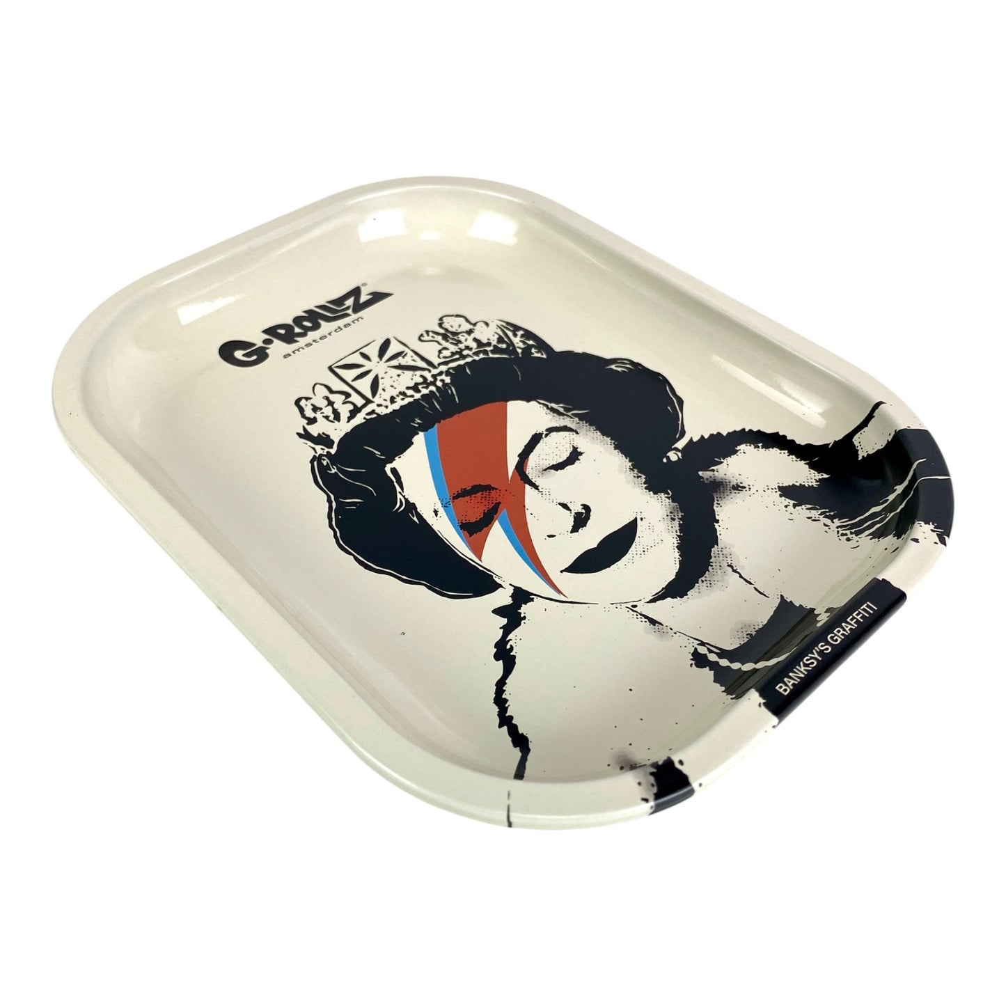Banksy Punk Queen - G Rollz Rolling Tray 18 x 14cm - The Bong Baron