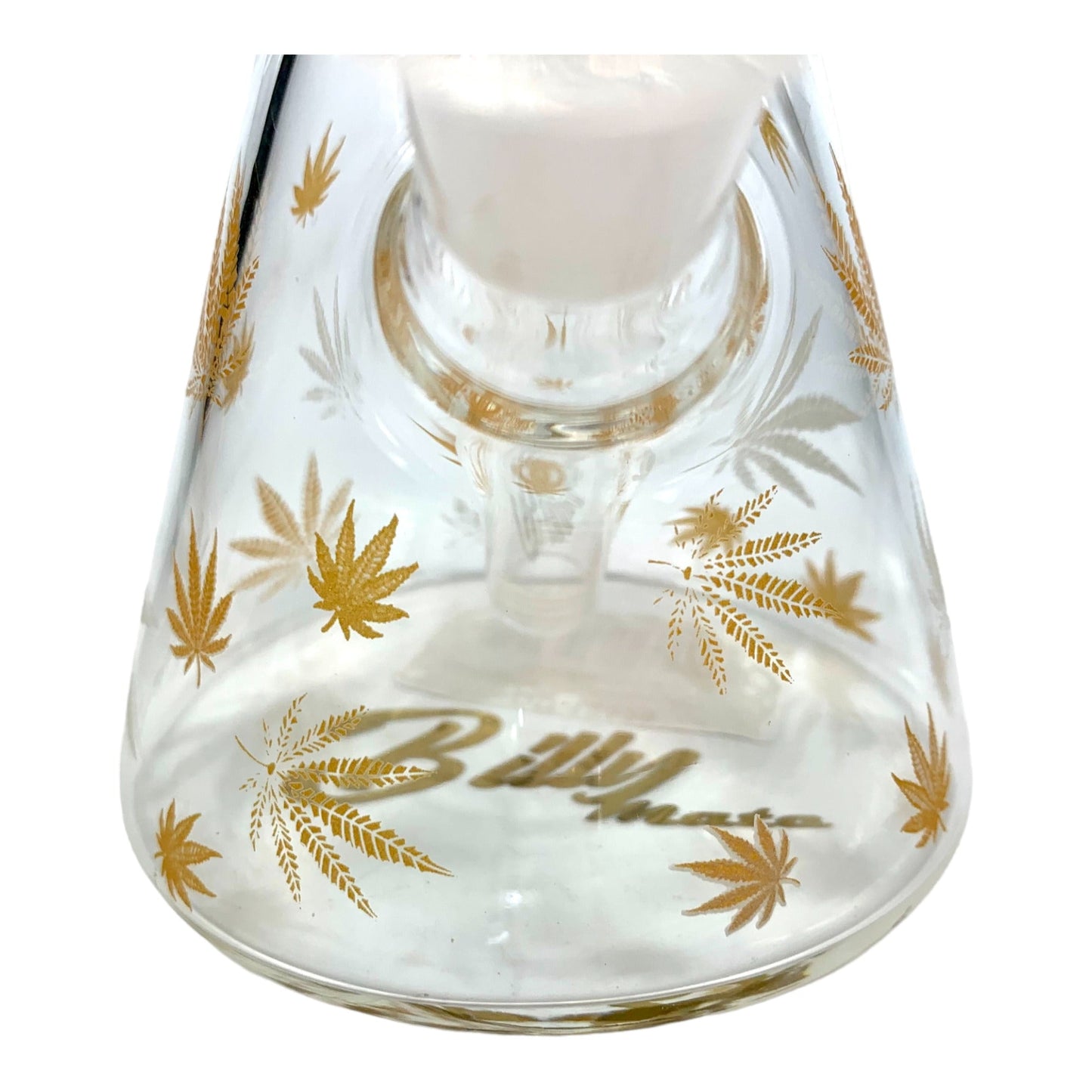 Billy Mate Beaker Bong 25cm Glow in Dark Amber - The Bong Baron