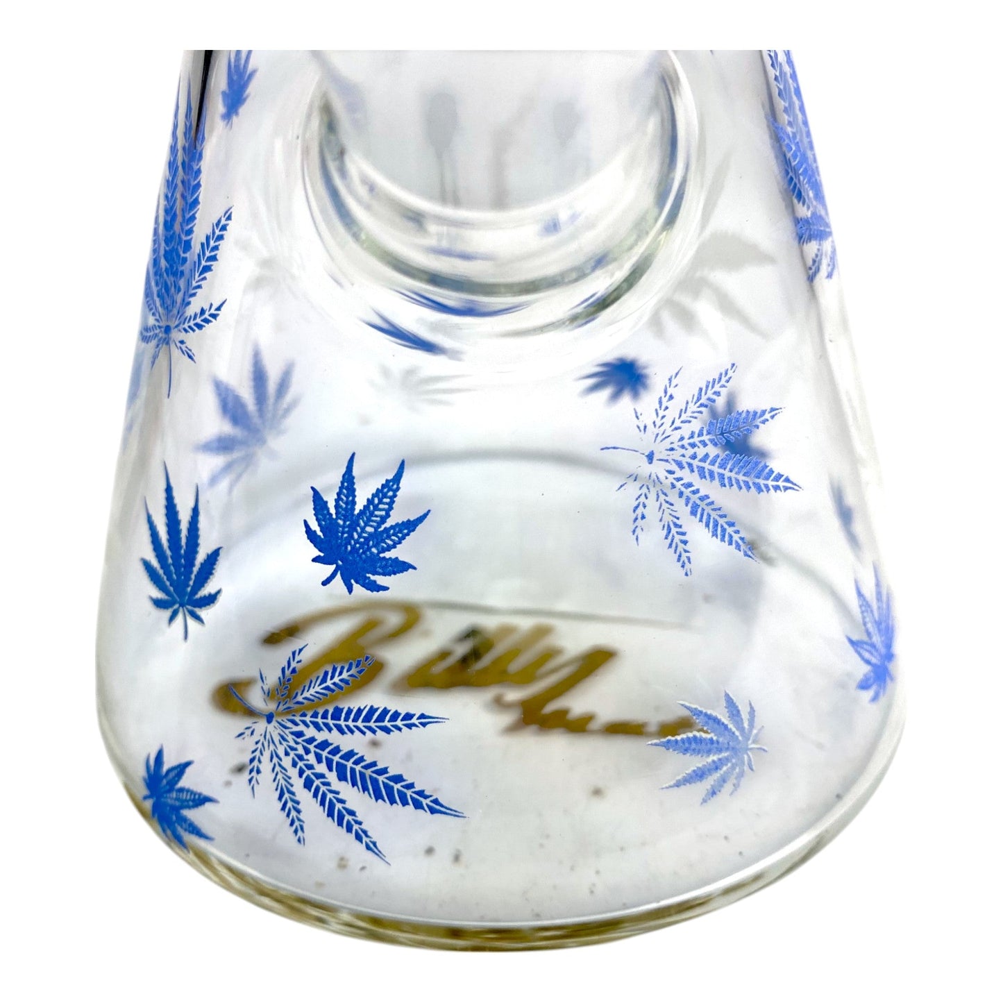 Billy Mate Beaker Bong 25cm Glow in Dark Blue - The Bong Baron