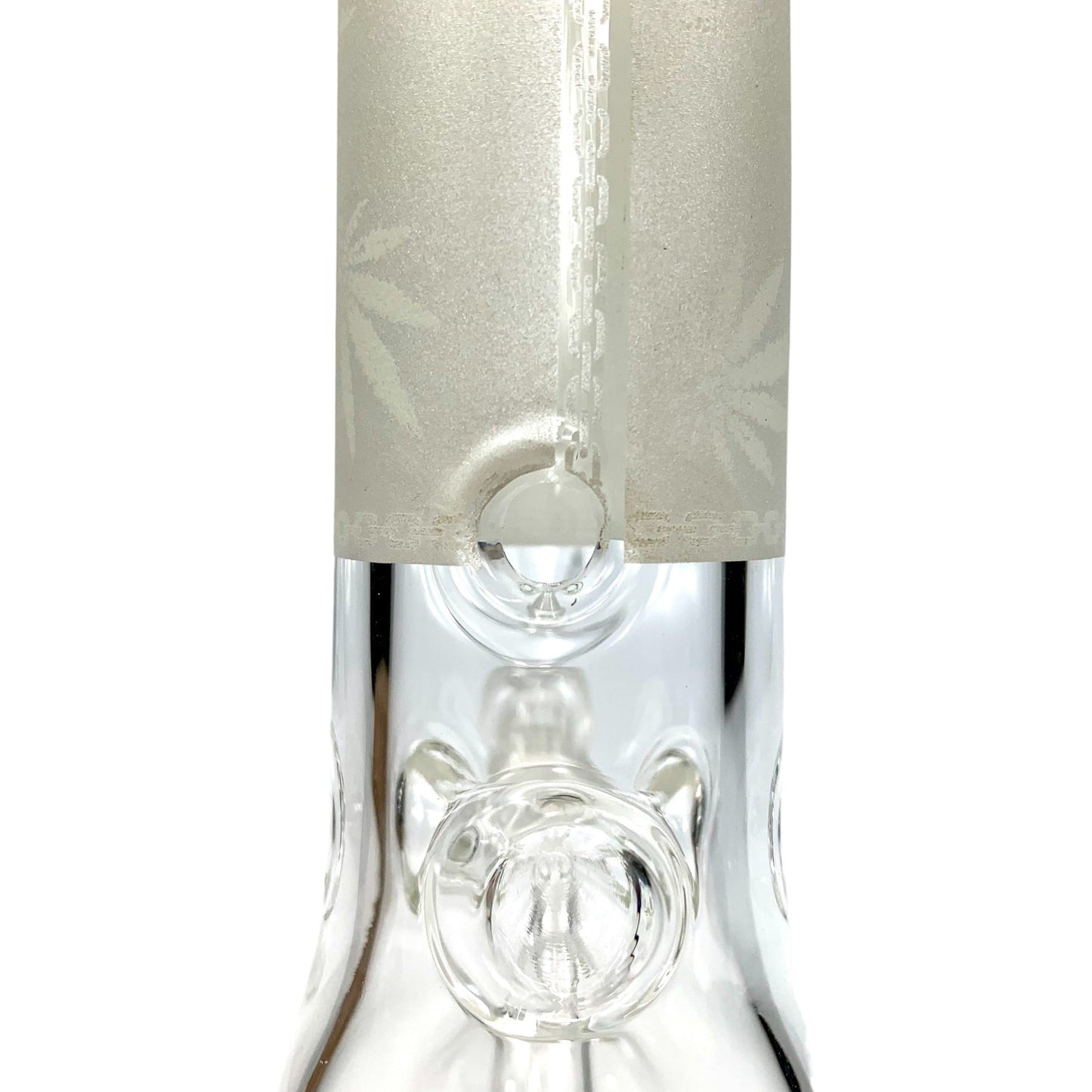 Billy Mate Beaker Bong 25cm Glow in Dark White - The Bong Baron