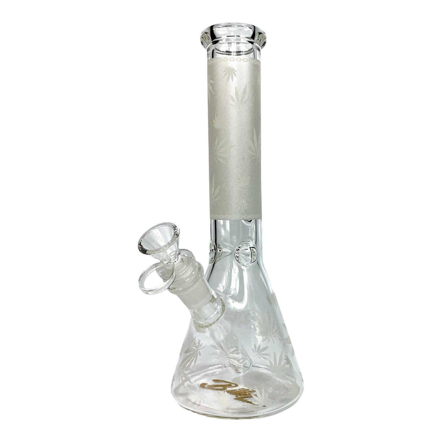 Billy Mate Beaker Bong 25cm Glow in Dark White - The Bong Baron