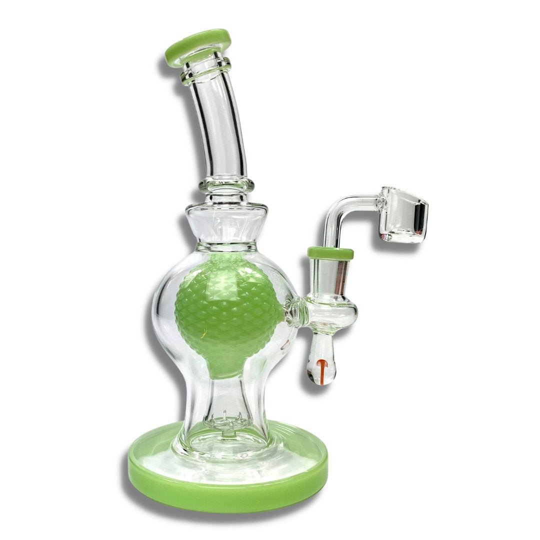 Billy Mate Textured Orb Perc Bong and Dab Rig 20cm - The Bong Baron