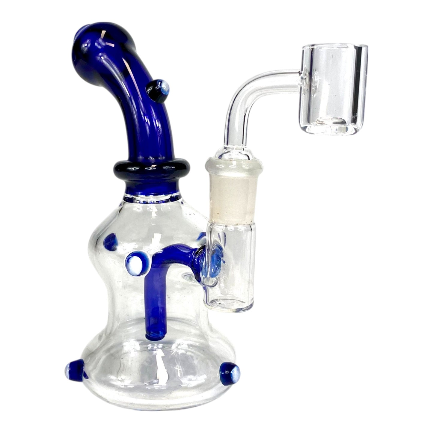 Blaze Dab Rig and Bong 17cm Blue - The Bong Baron