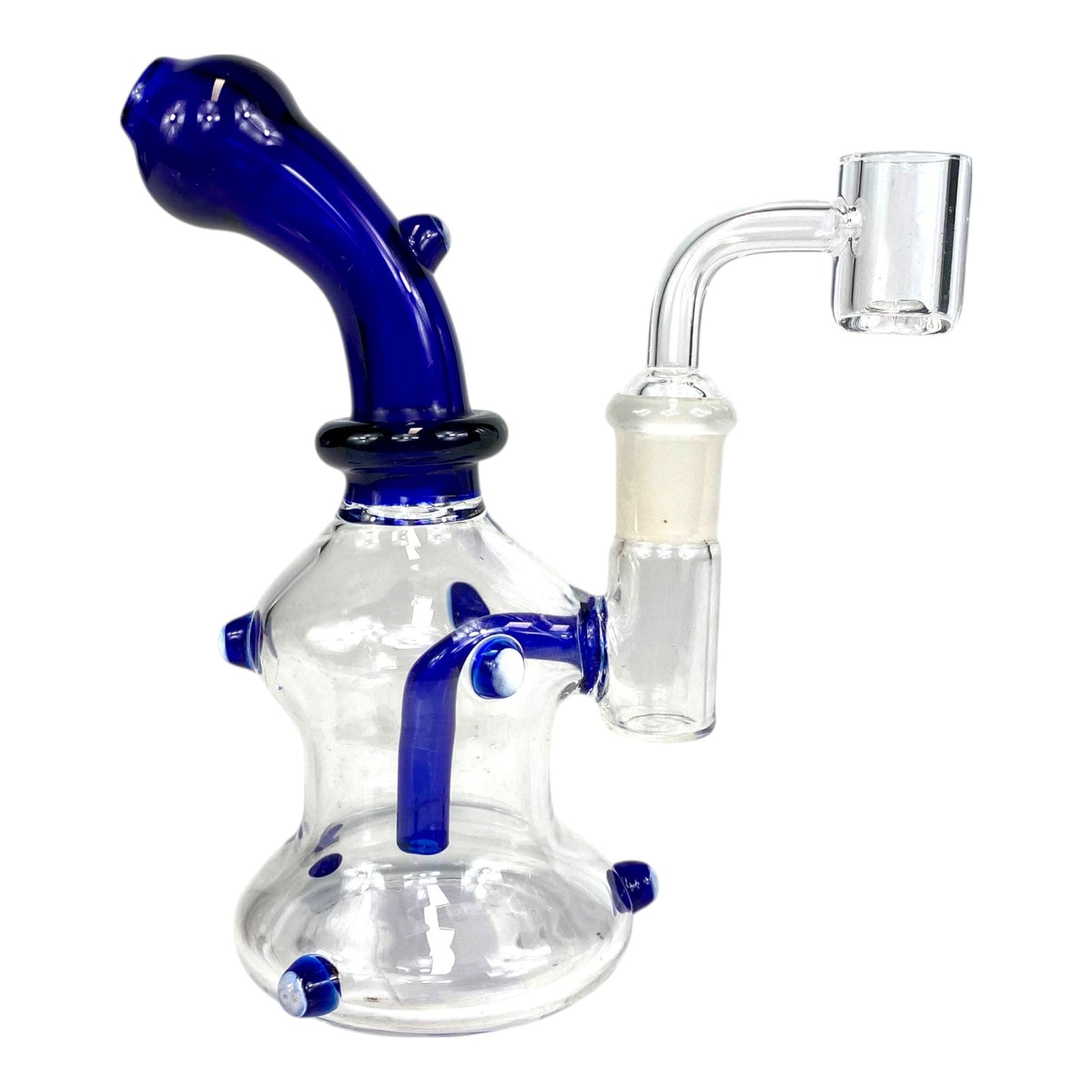 Blaze Dab Rig and Bong 17cm Blue - The Bong Baron