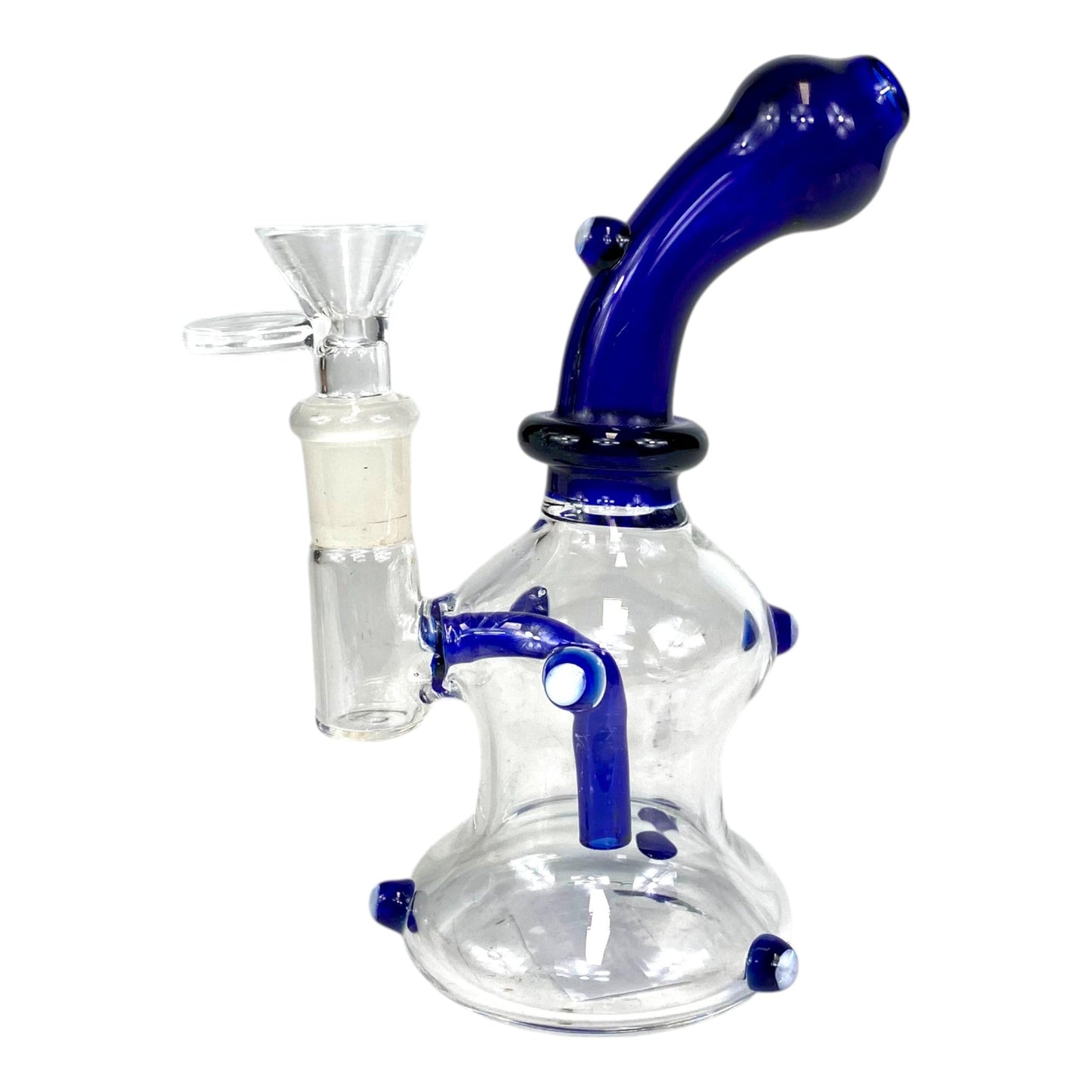 Blaze Dab Rig and Bong 17cm Blue - The Bong Baron