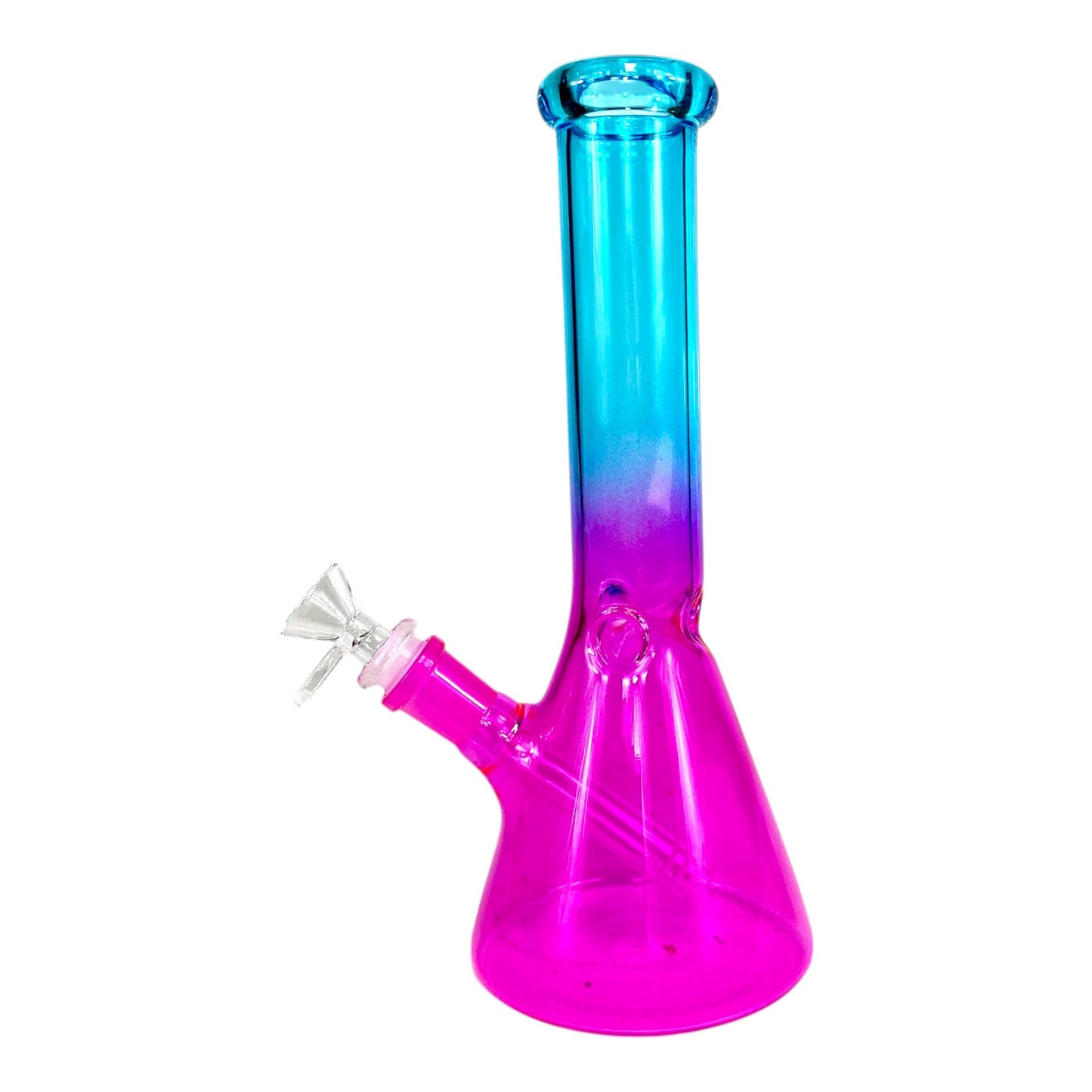Bubblegum Skies Beaker Bong 25cm Blue Pink - The Bong Baron