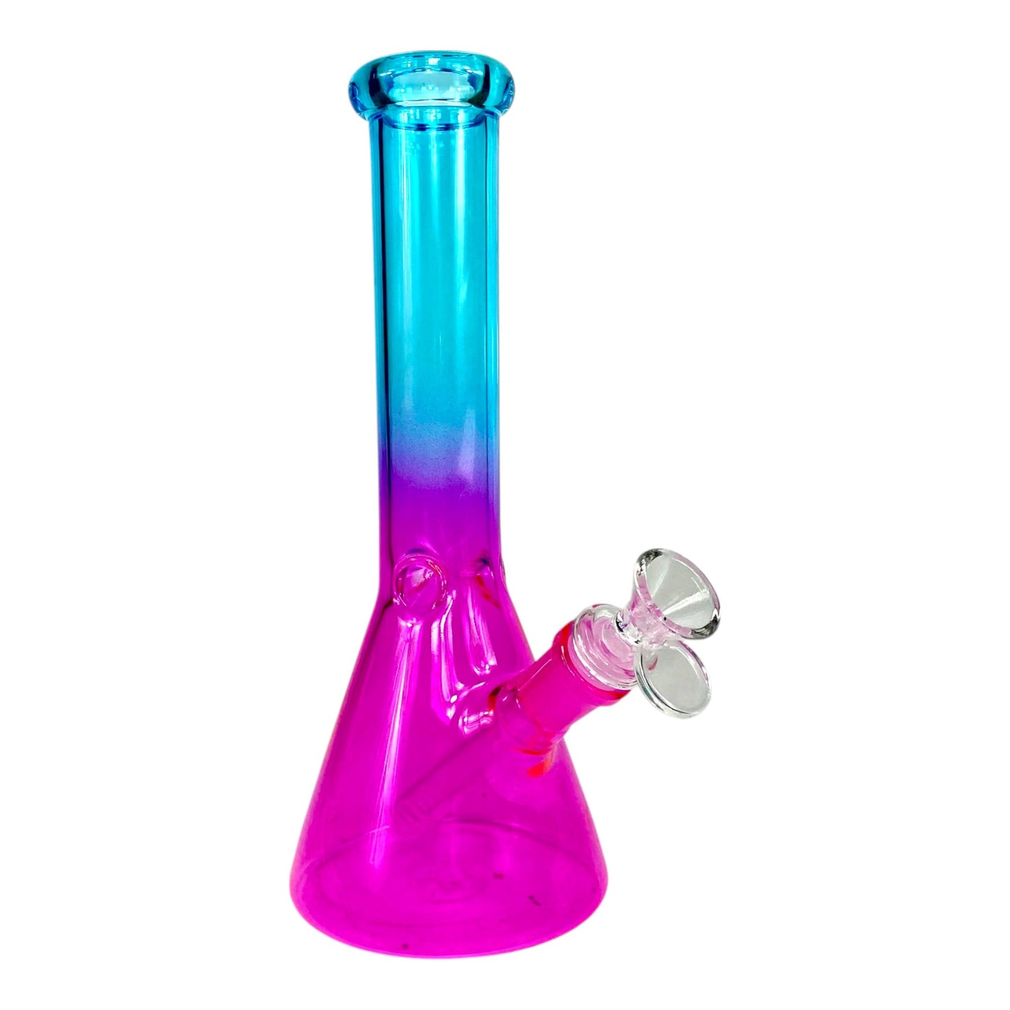 Bubblegum Skies Beaker Bong 25cm Blue Pink - The Bong Baron
