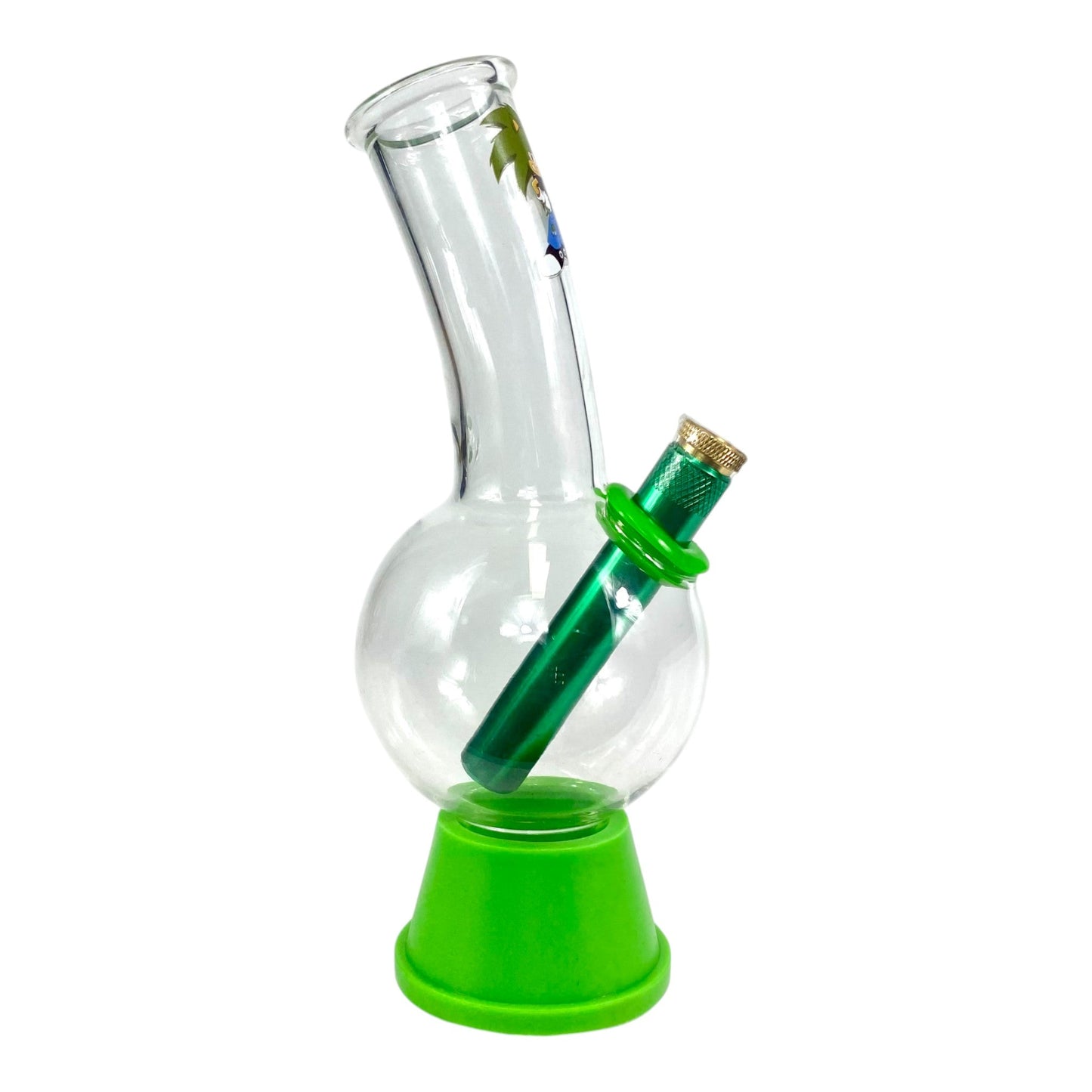 Chronic The Hemp Hog Bubble Bong 20cm Green - The Bong Baron