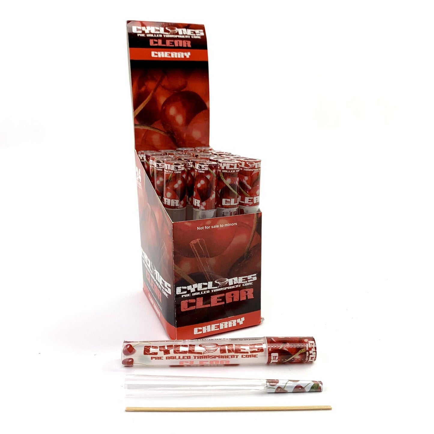 Cyclones Clear Cones Cherry Flavour - The Bong Baron