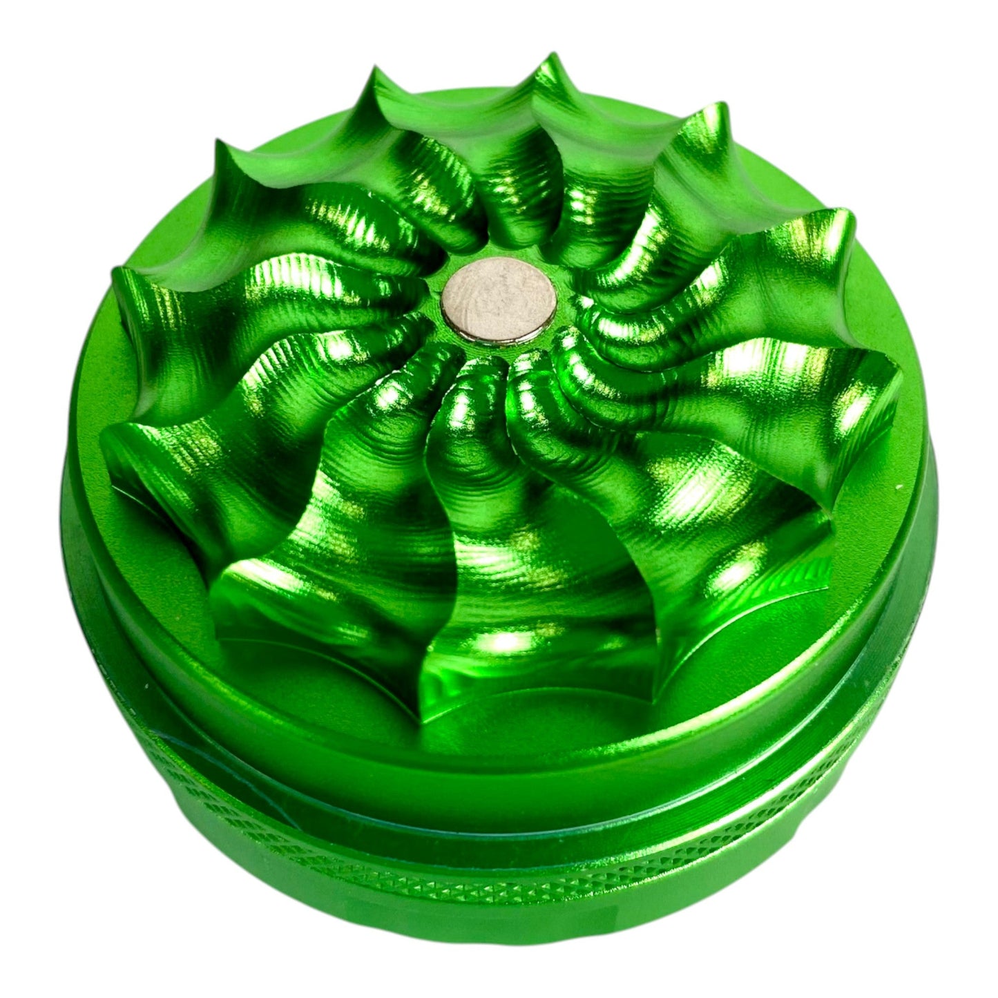 Elite Petal Tooth Grinder 50mm Green - The Bong Baron