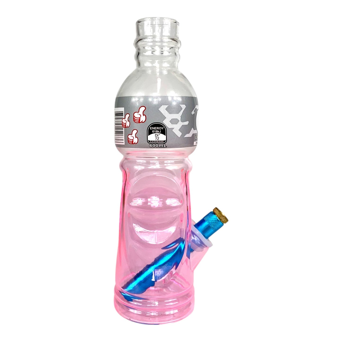 Face Kick Gator Bong Pink 24cm - The Bong Baron