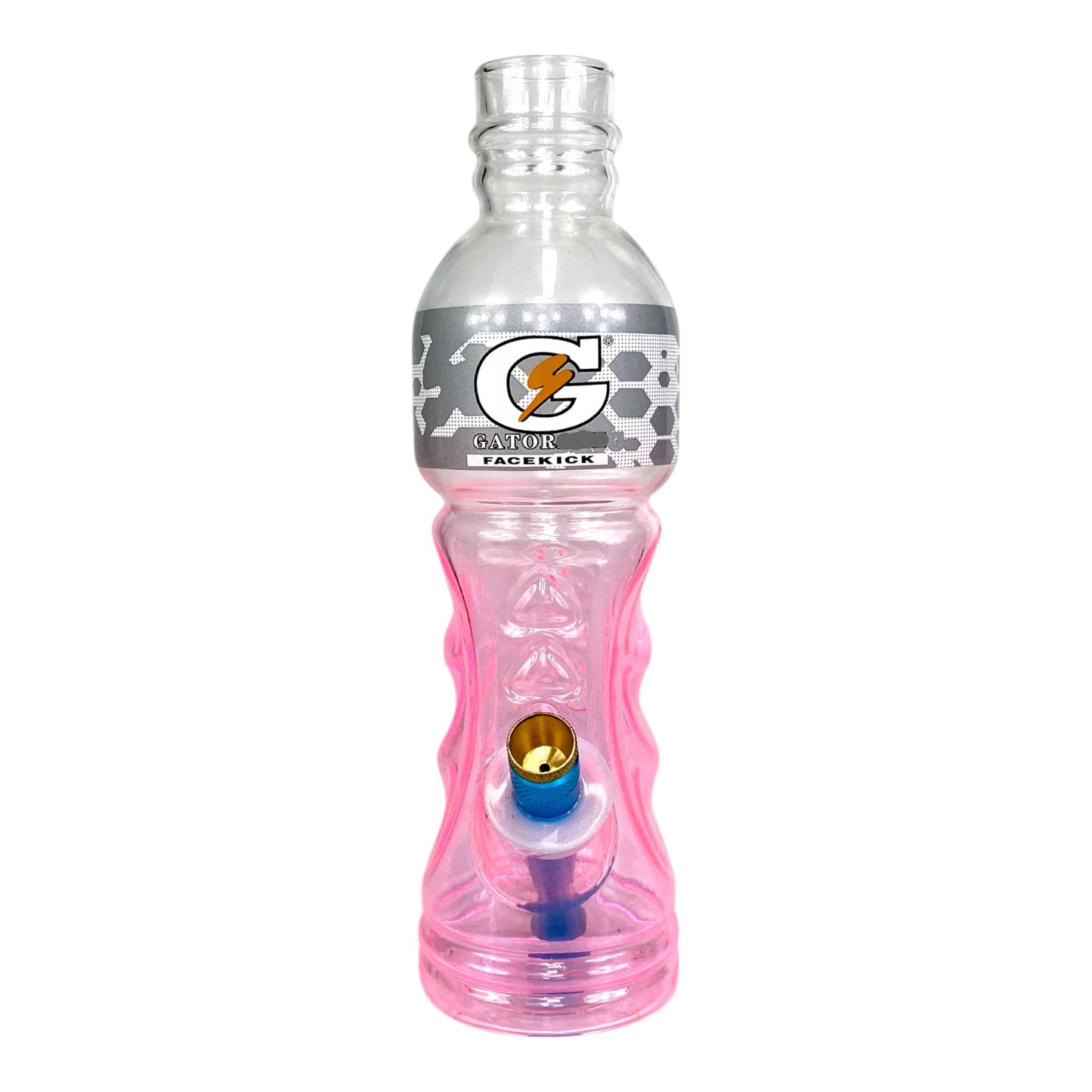 Face Kick Gator Bong Pink 24cm - The Bong Baron