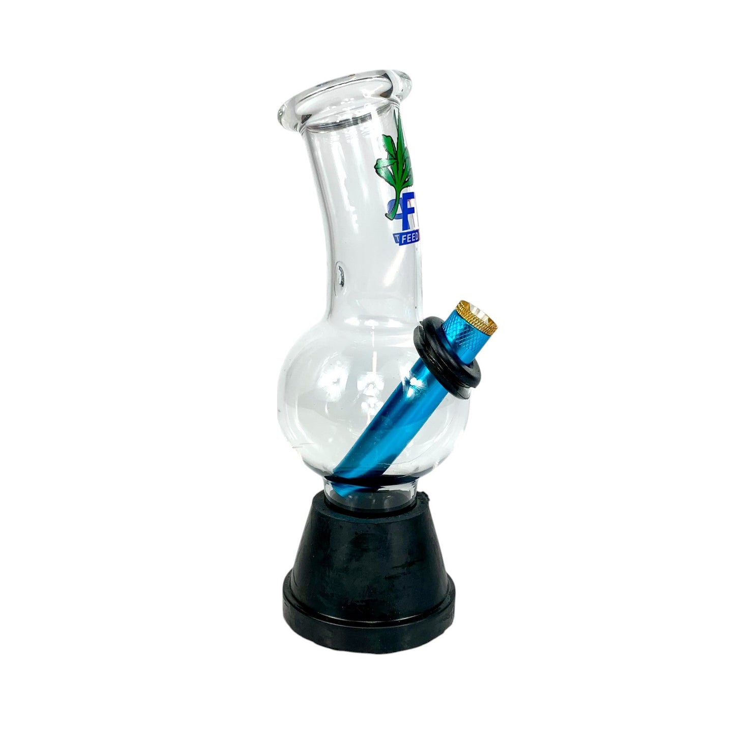 Feed The Plant Bubble Bong 18cm - The Bong Baron