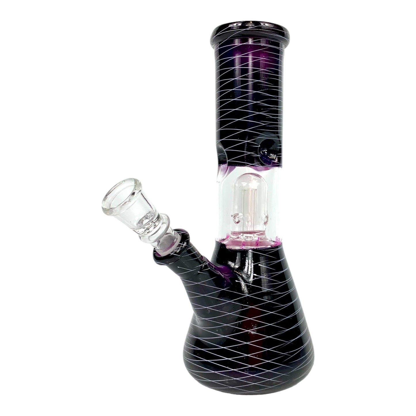 Glass Bong Dome Percolator 20cm Dark Purple - The Bong Baron