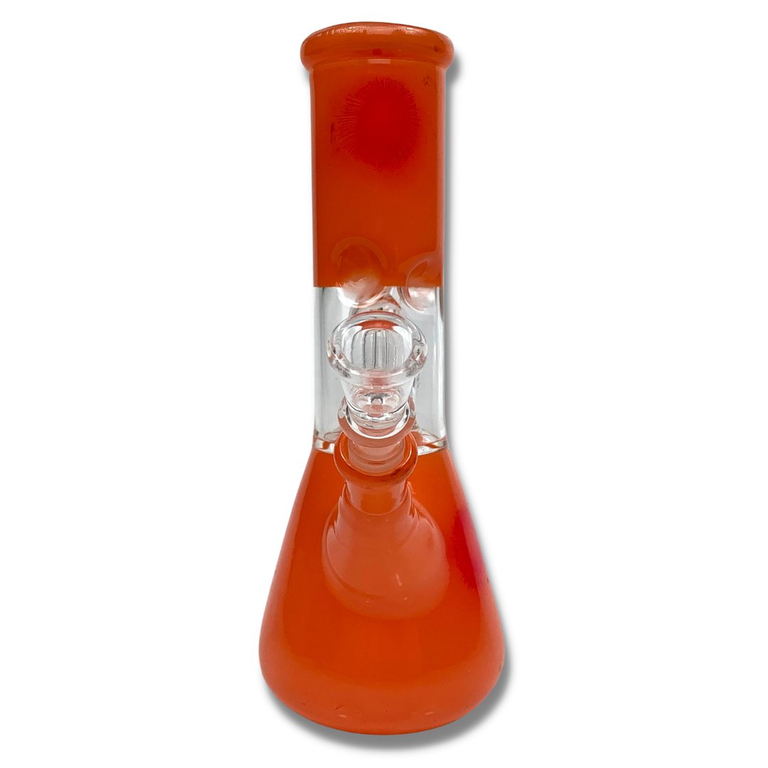 Glass Bong Dome Percolator 20cm Peach - The Bong Baron