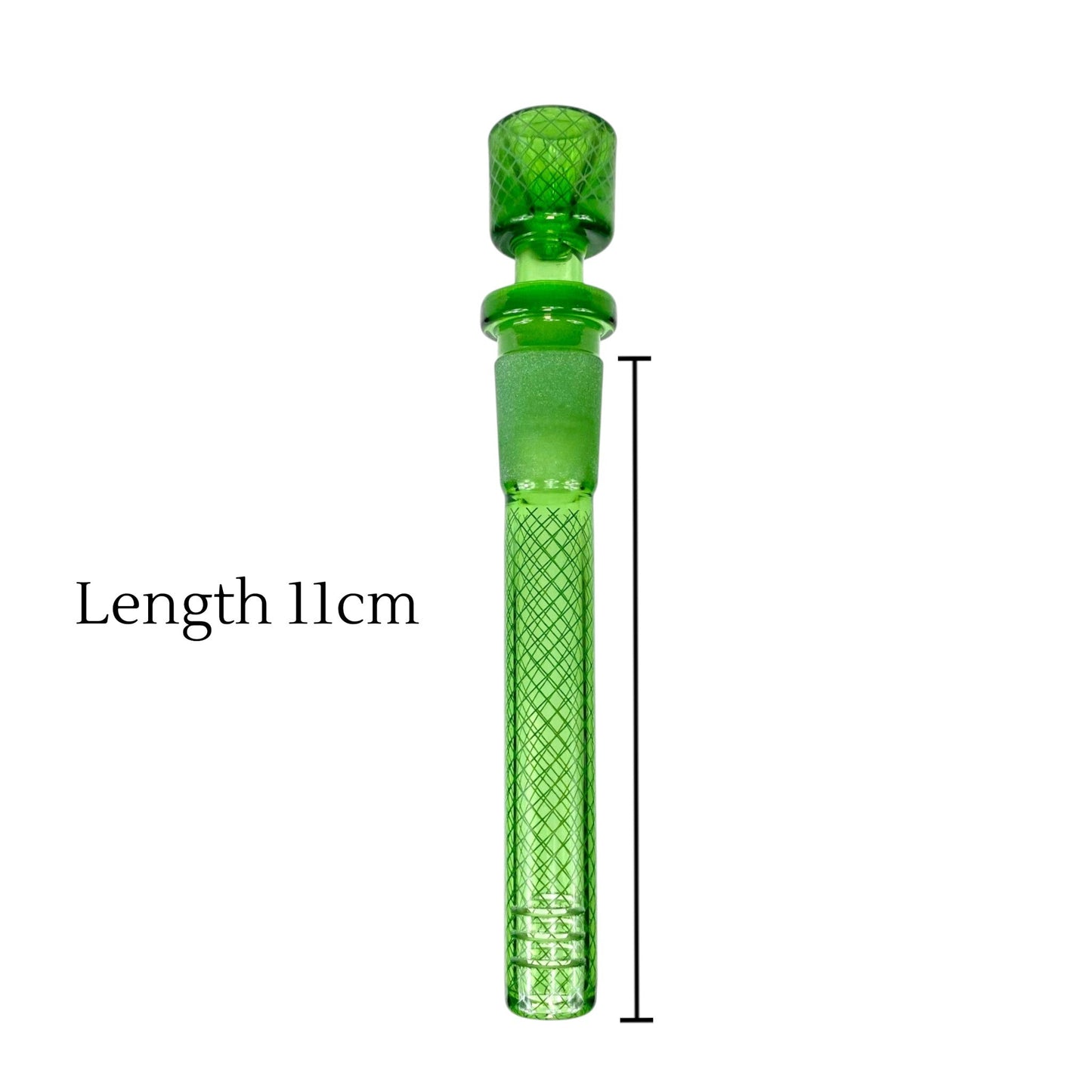 Green Hose Glass Downstem 18/14mm – 11cm - The Bong Baron