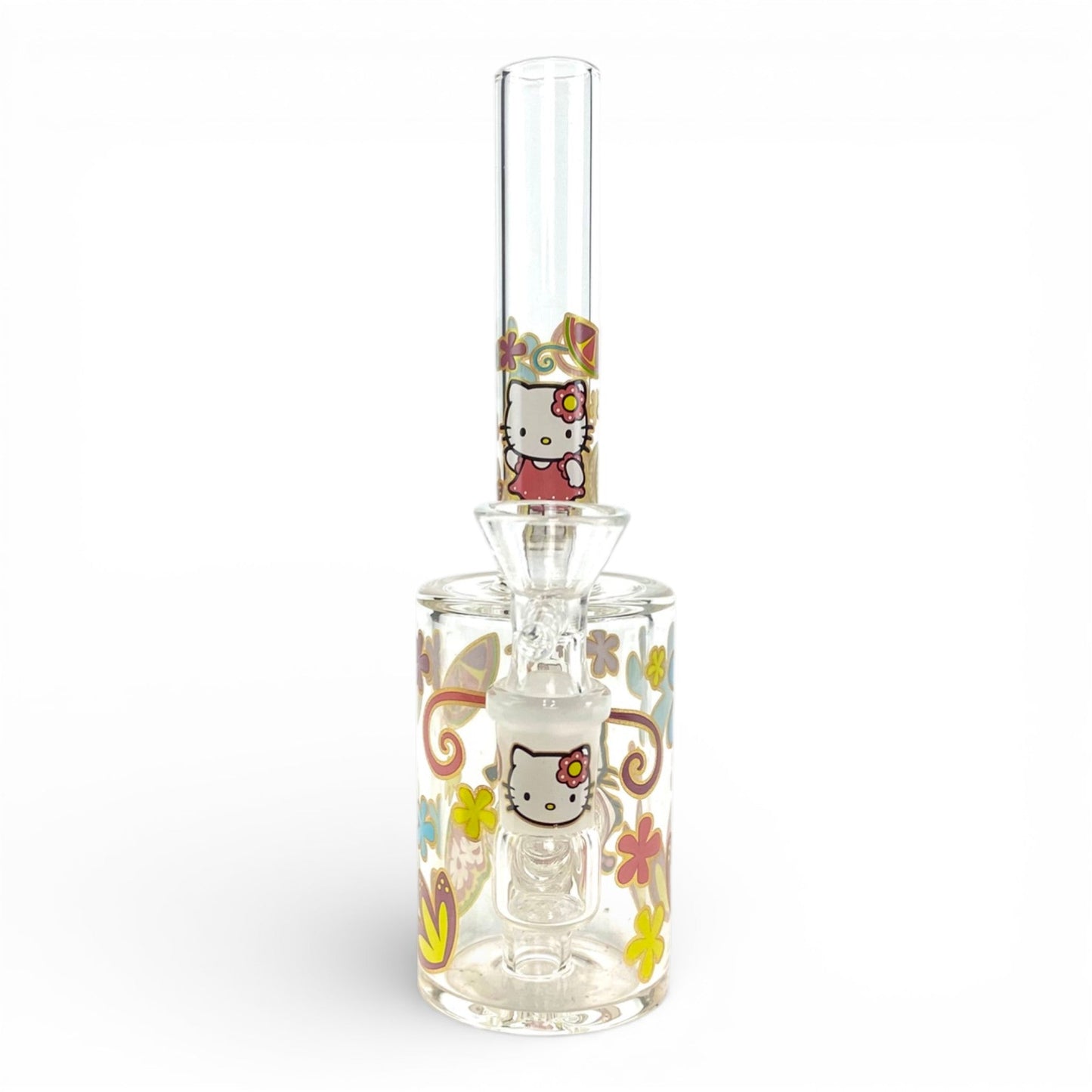 Hello Kitty Flowers Mini Barrel Bong 17cm - The Bong Baron