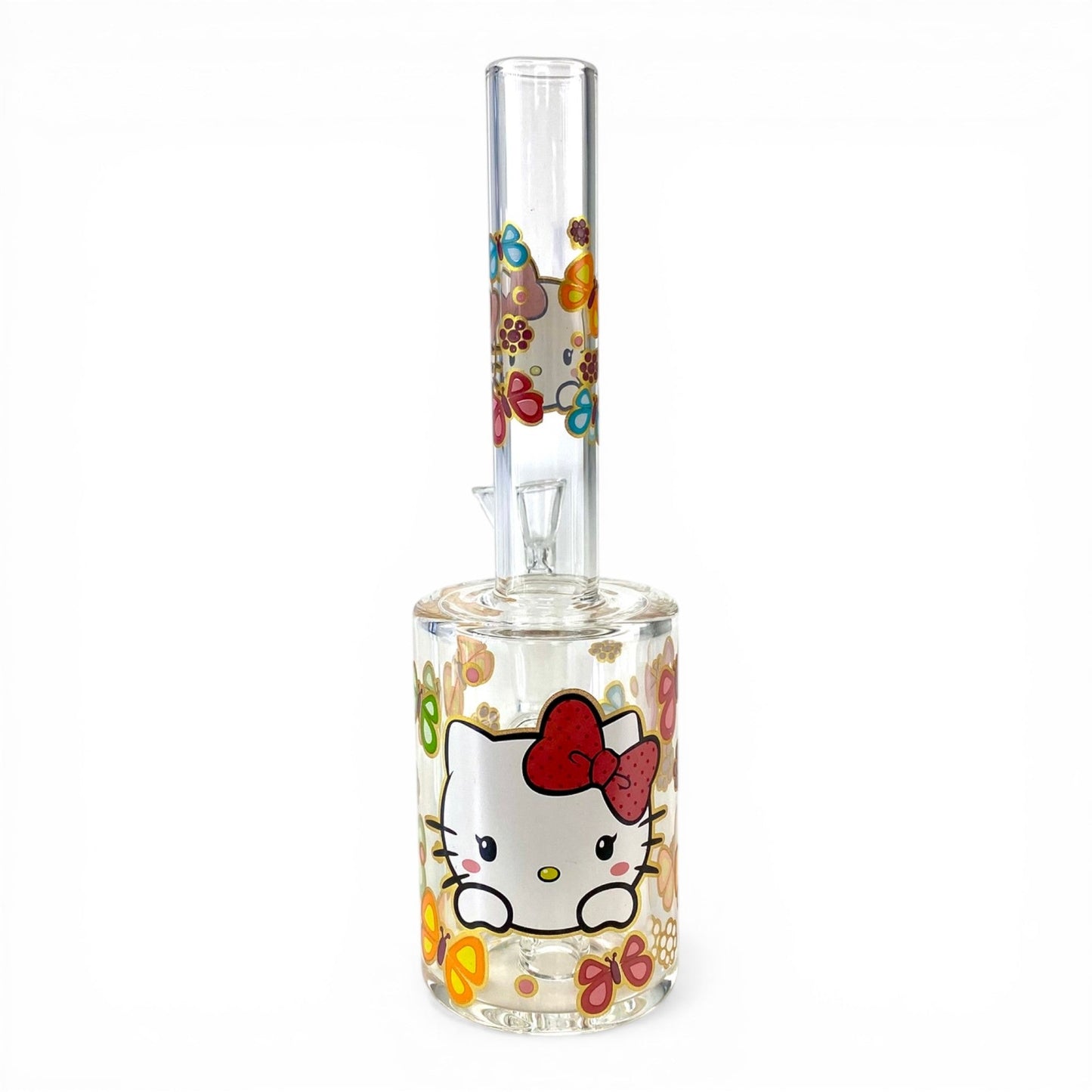 Hello Kitty Rainbow Butterfly's Mini Barrel Bong 17cm - The Bong Baron