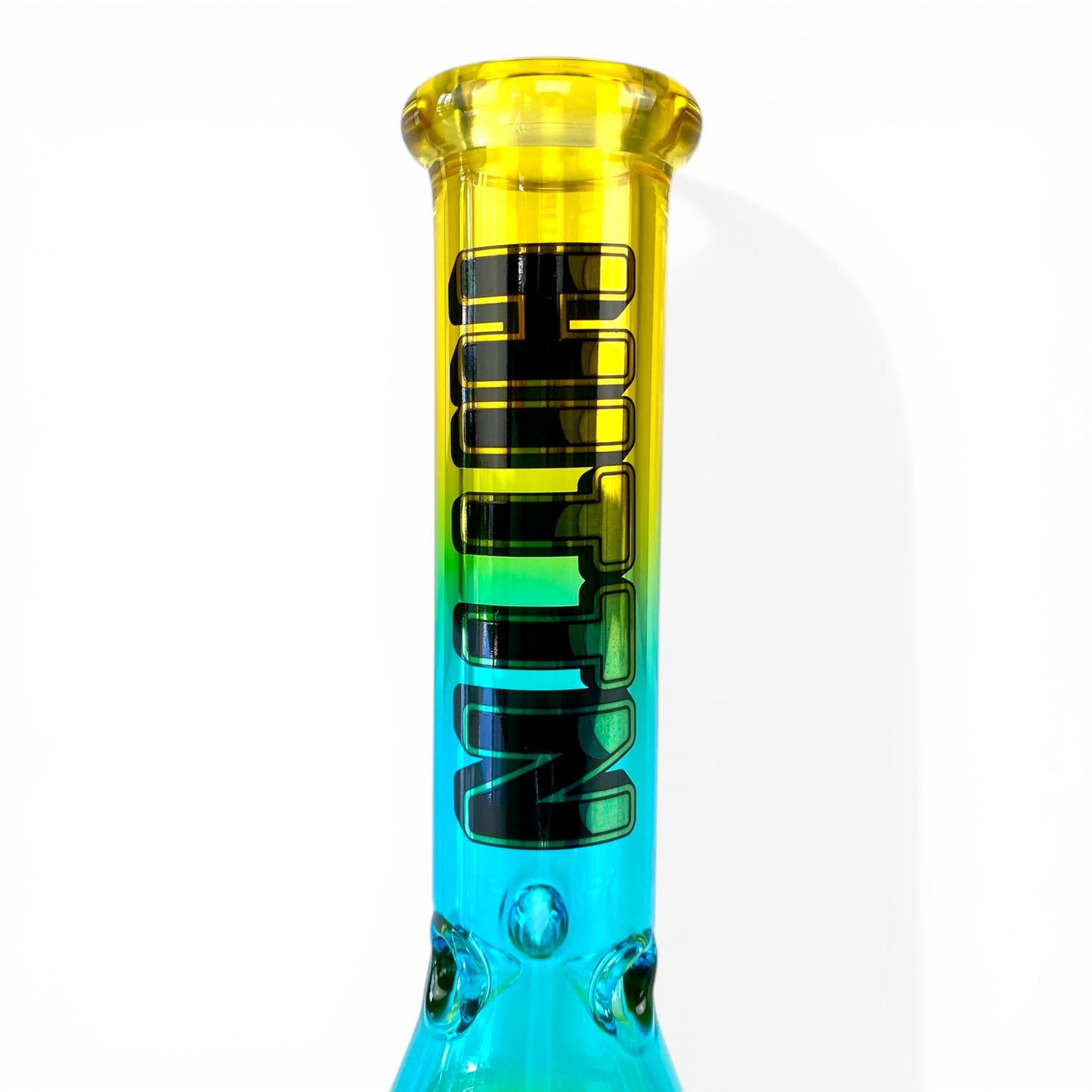Hittn Yellow Fade Beaker Bong 25cm - The Bong Baron