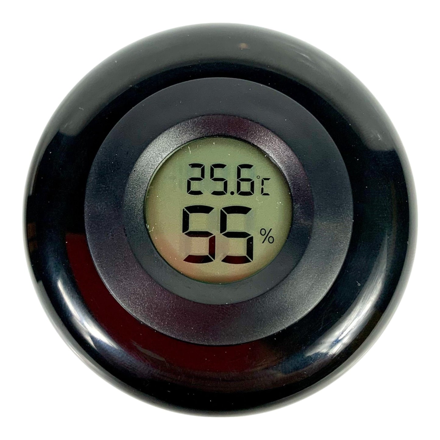 Hygrometer Digital Sensor Jar – Smell Proof – UV Black Glass - The Bong Baron