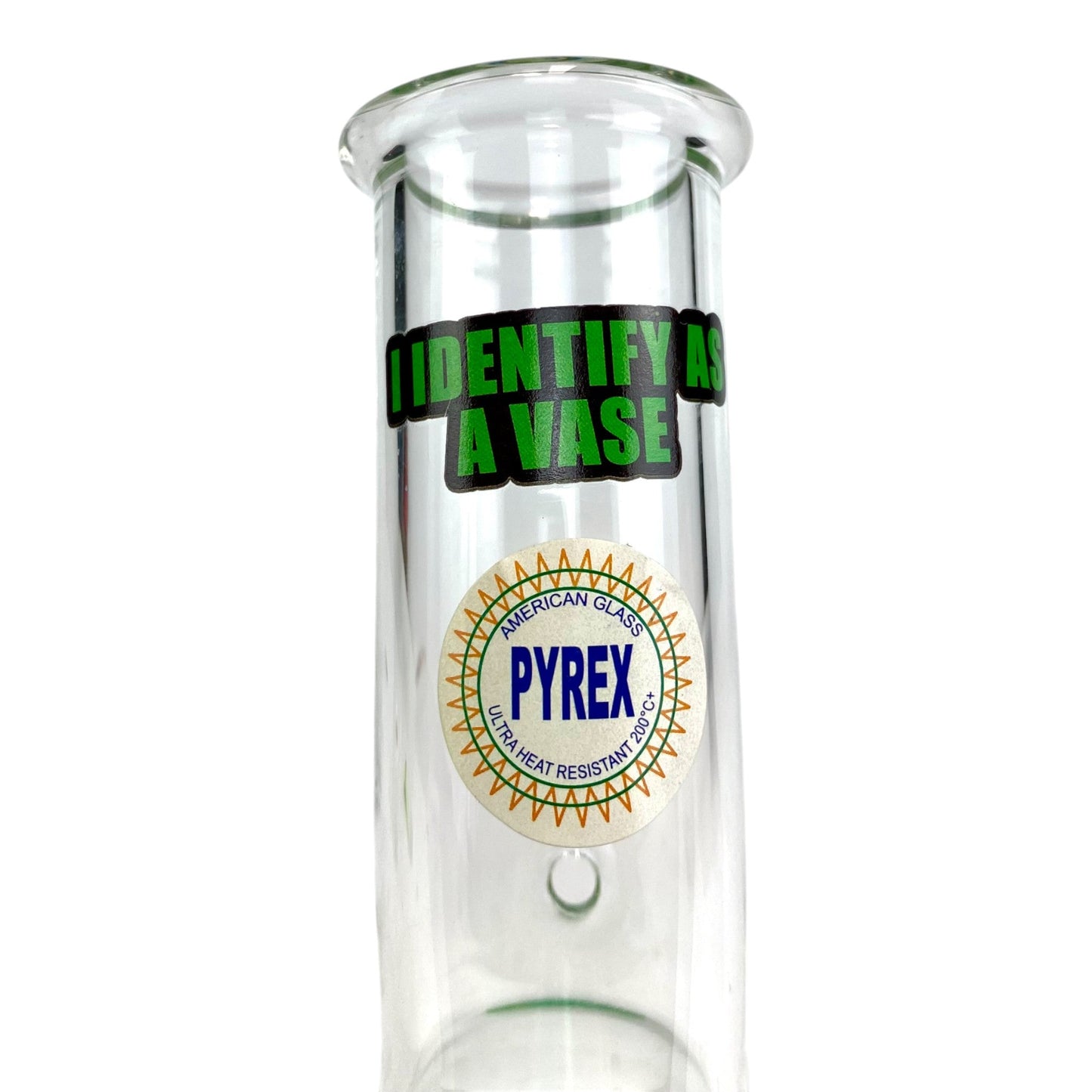 I Identify as a Vase Bubble Bong 20cm Green - The Bong Baron