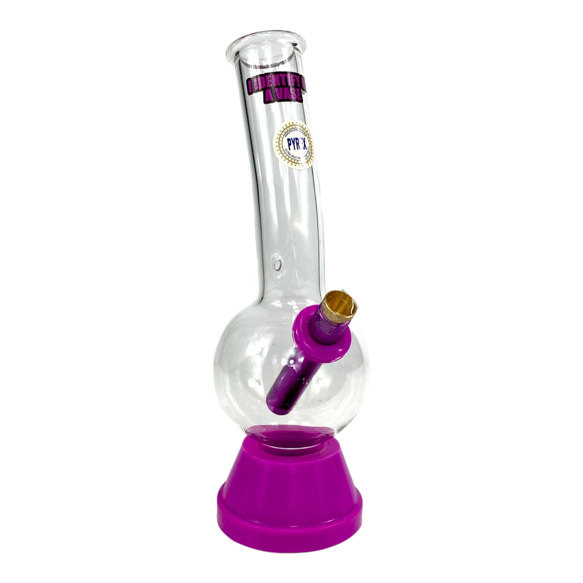 I Identify As A Vase Bubble Bong 25cm Purple - The Bong Baron