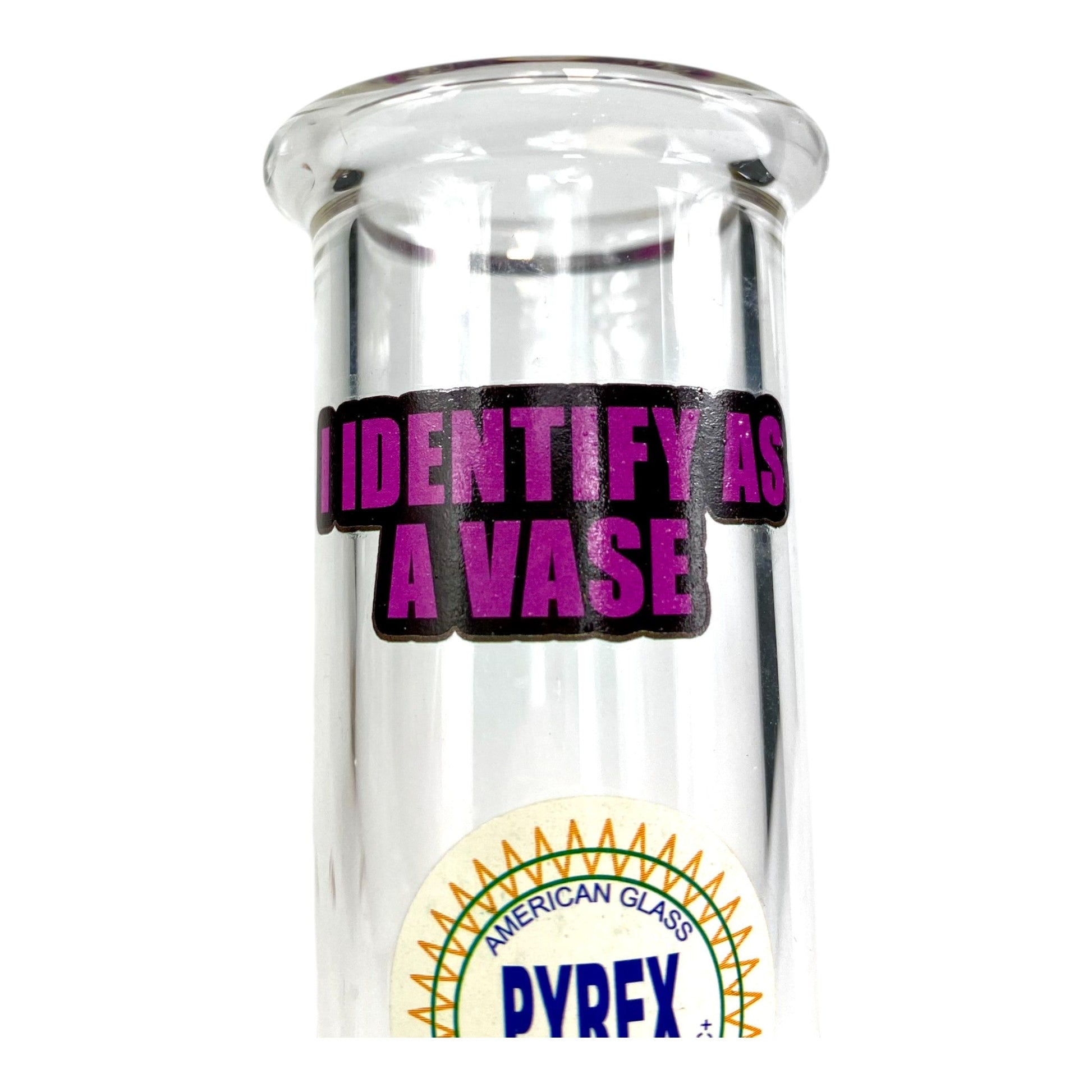 I Identify As A Vase Bubble Bong 25cm Purple - The Bong Baron