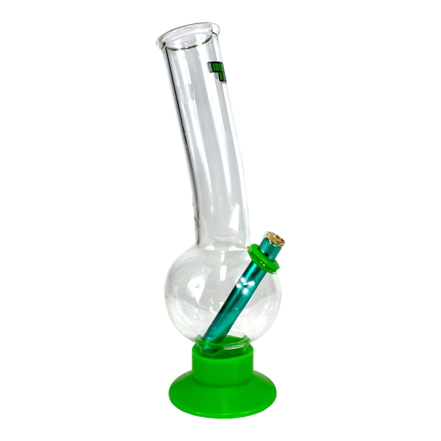 "I Identify as a Vase" Bubble Bong Green 30cm - The Bong Baron