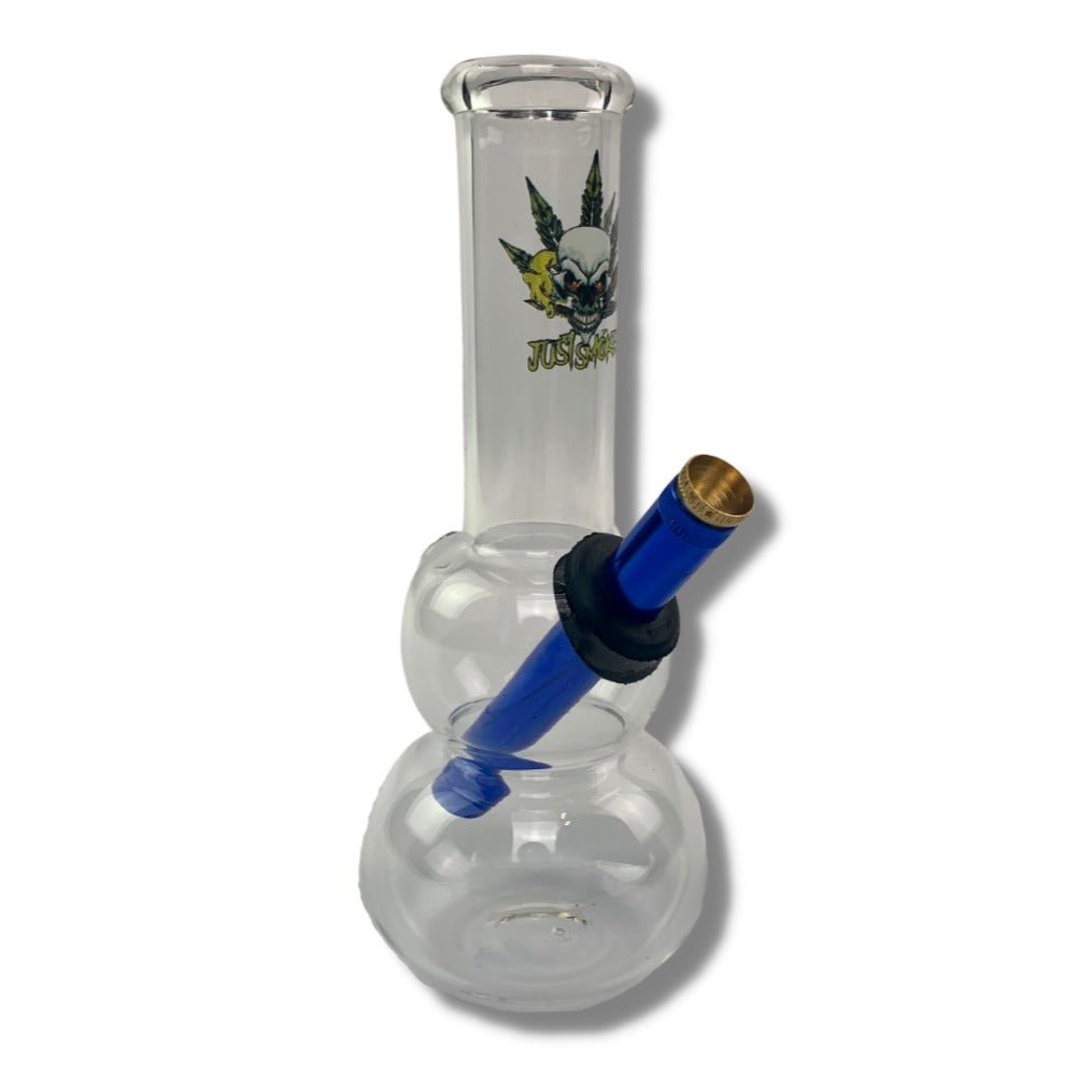 Just Smoke Double Bubble 20cm Bonza Bong - The Bong Baron