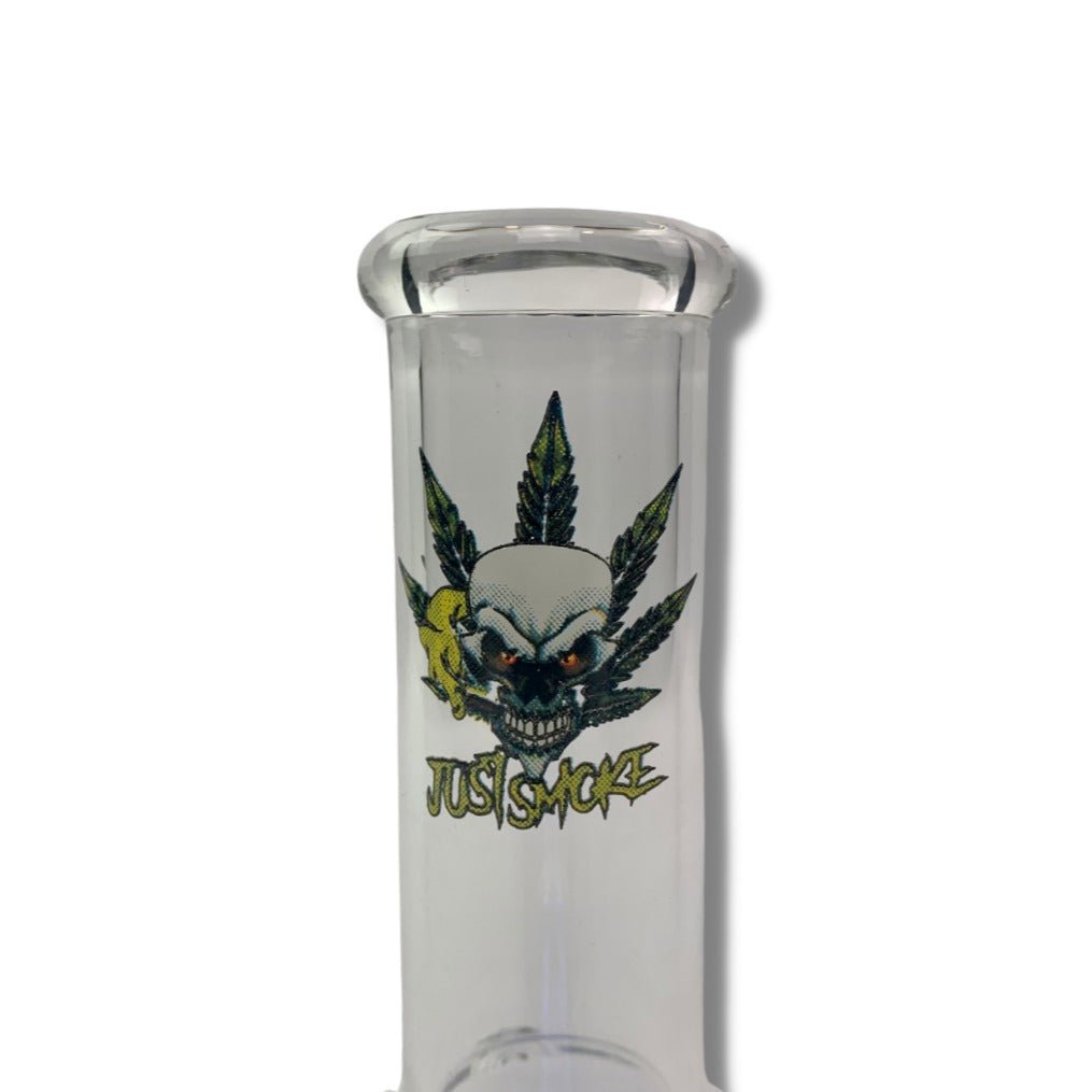 Just Smoke Double Bubble 20cm Bonza Bong - The Bong Baron