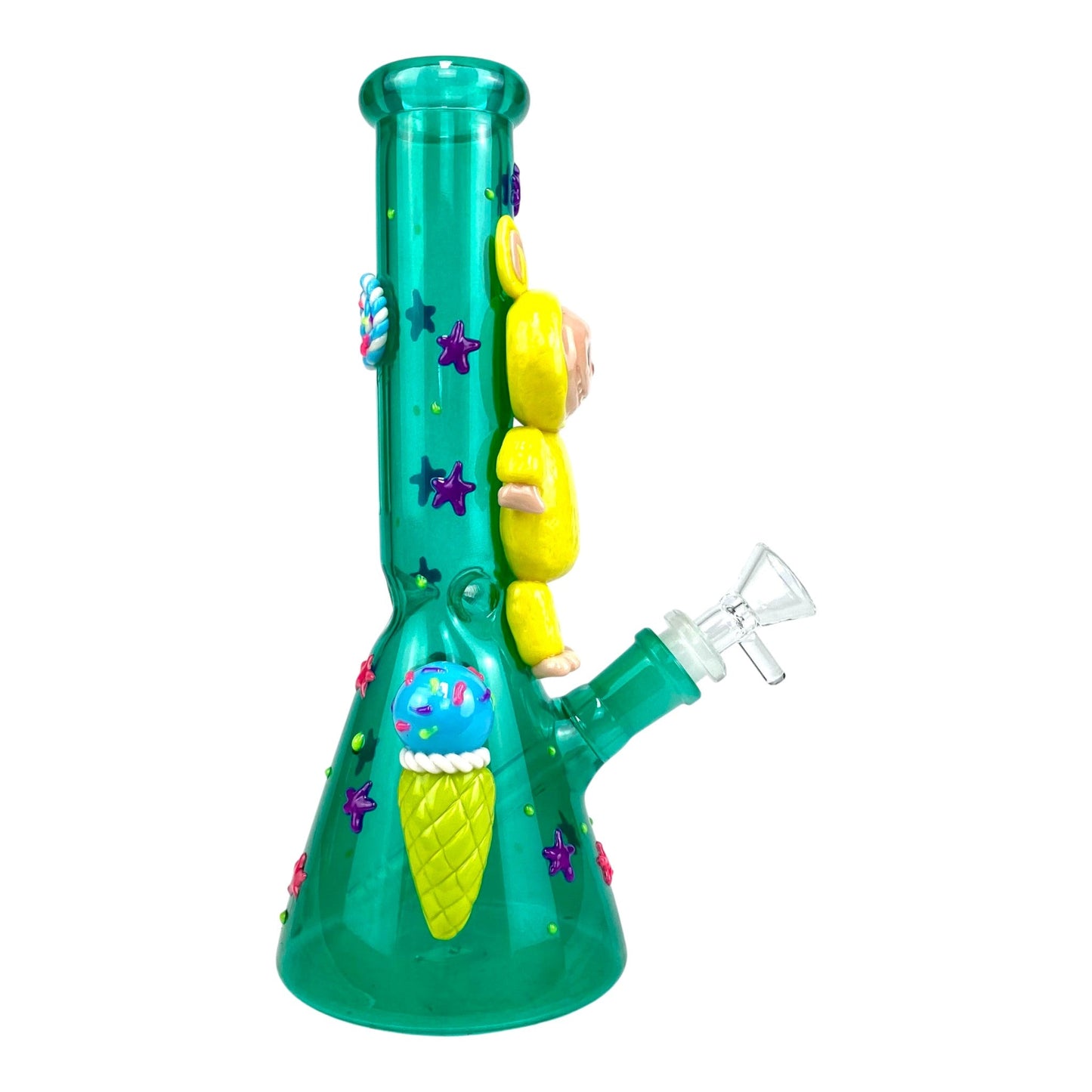 Labubu 3D Beaker Bong 25cm Aqua - The Bong Baron