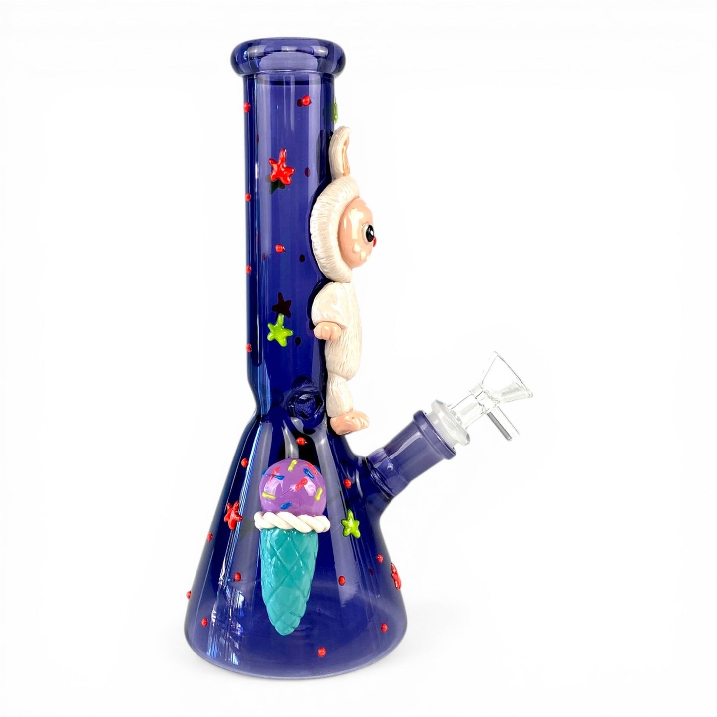 Labubu 3D Beaker Bong 25cm Blue - The Bong Baron