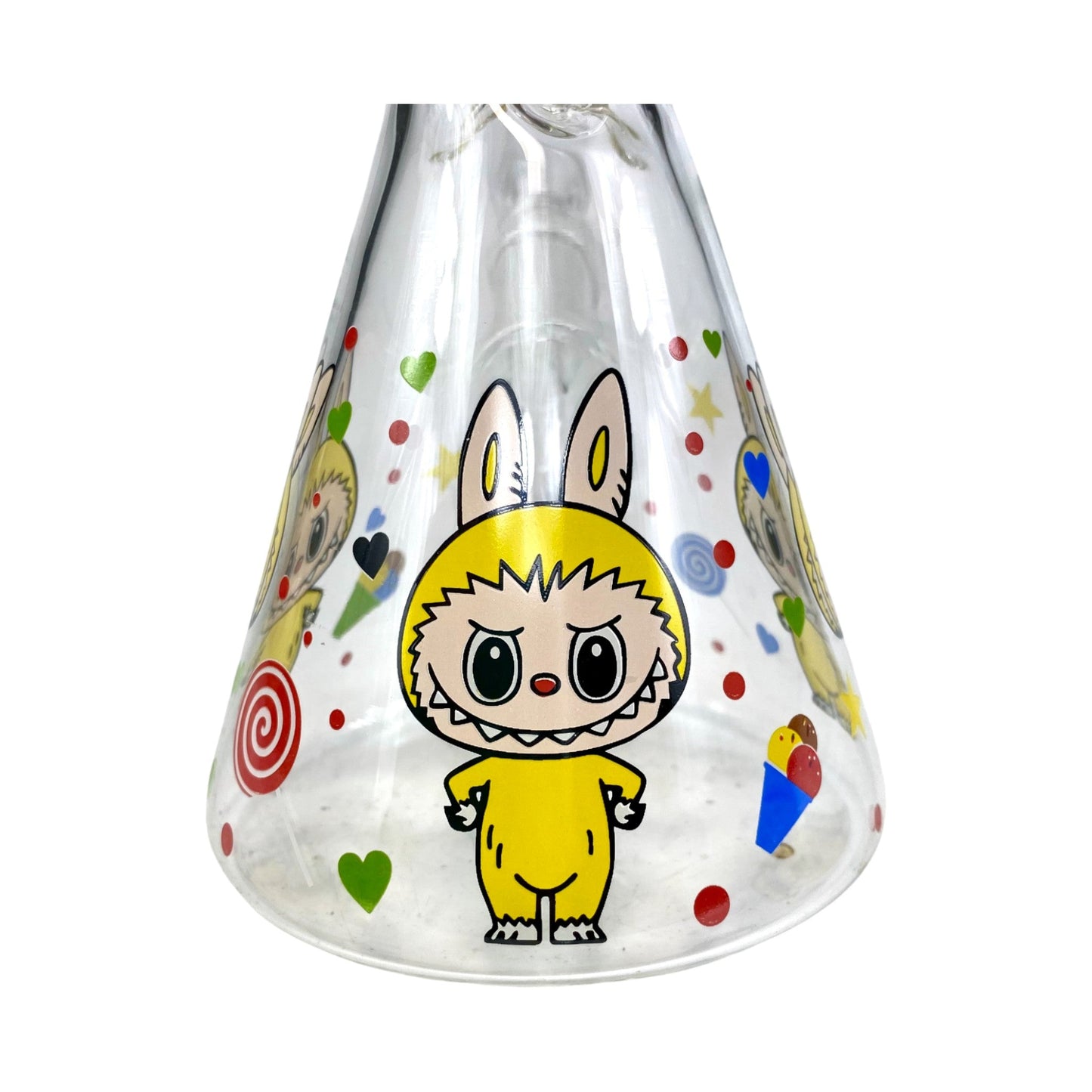 Labubu Glass Beaker Bong 25cm - The Bong Baron