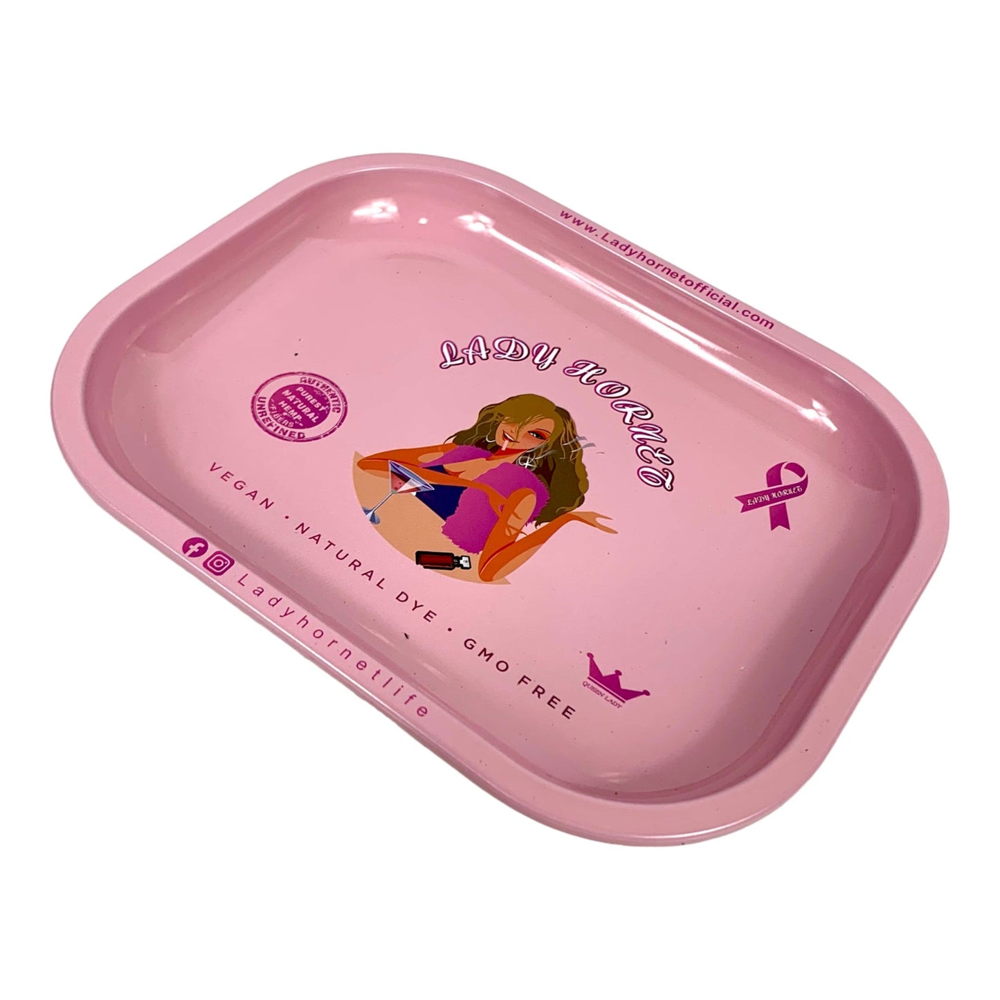 Lady Hornet Rolling Tray 18 x 14cm - The Bong Baron