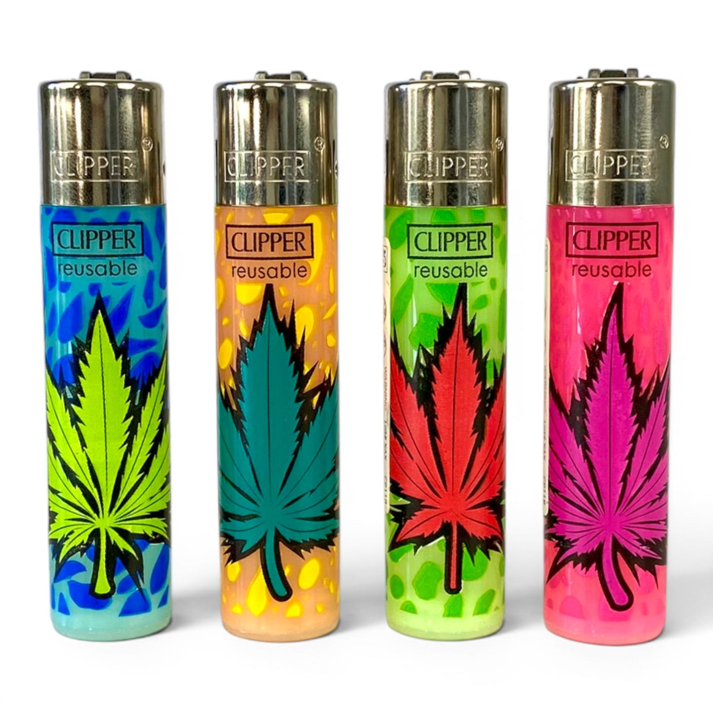 Large Clipper Cannabis Leaf Lighter - The Bong Baron