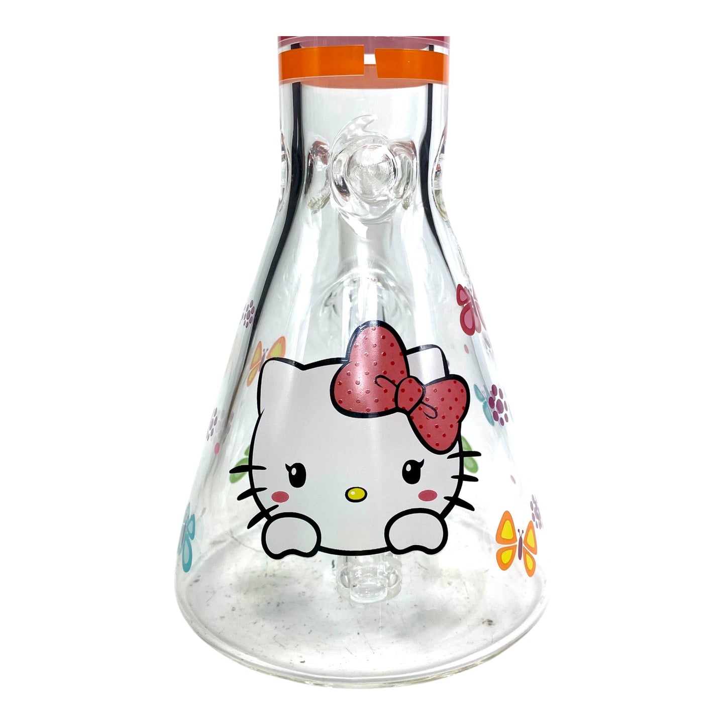 Mello Kitty Rainbow Butterfly's Beaker Bong 25cm - The Bong Baron
