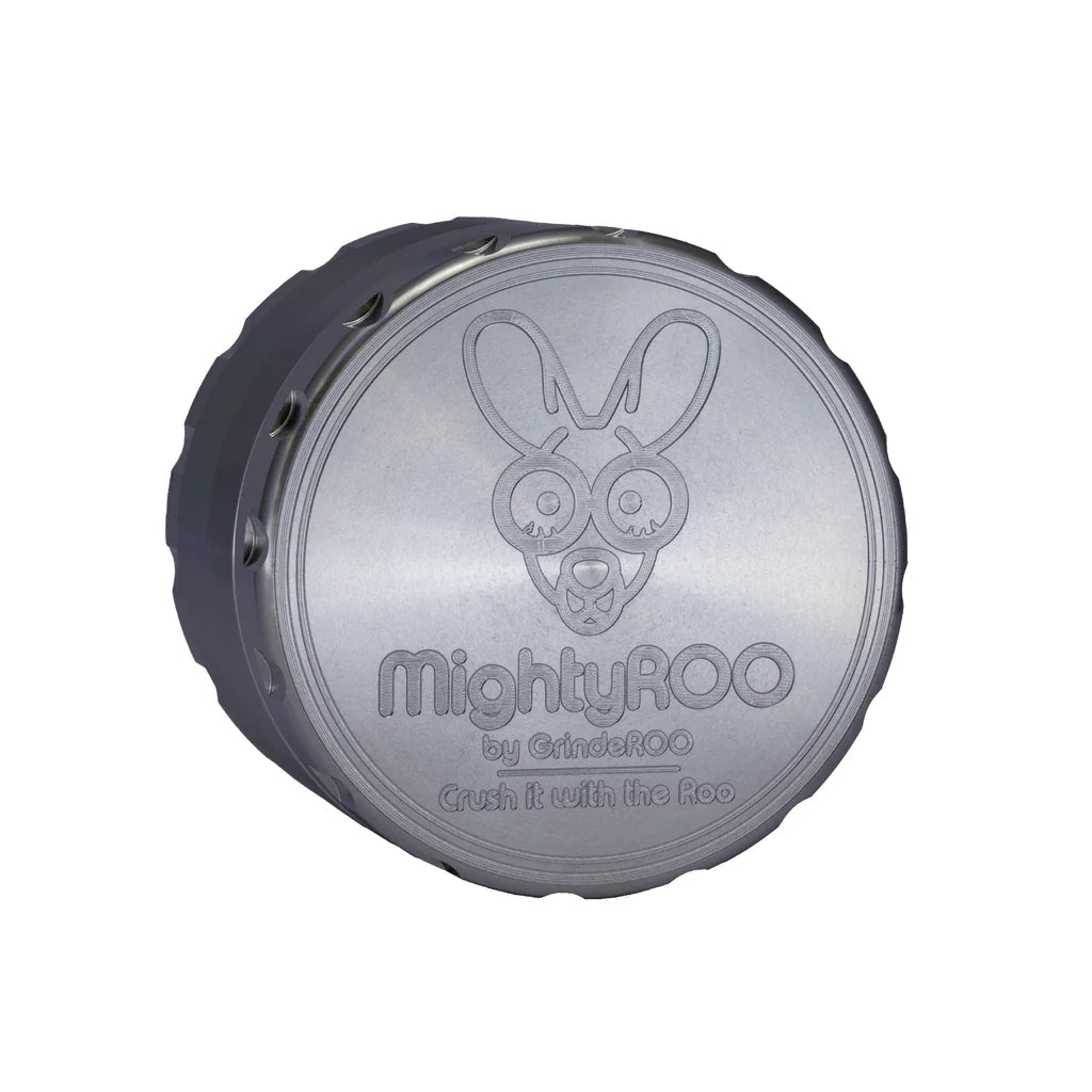 MightyROO Stainless Steel 4pc 63mm Grinder - The Bong Baron