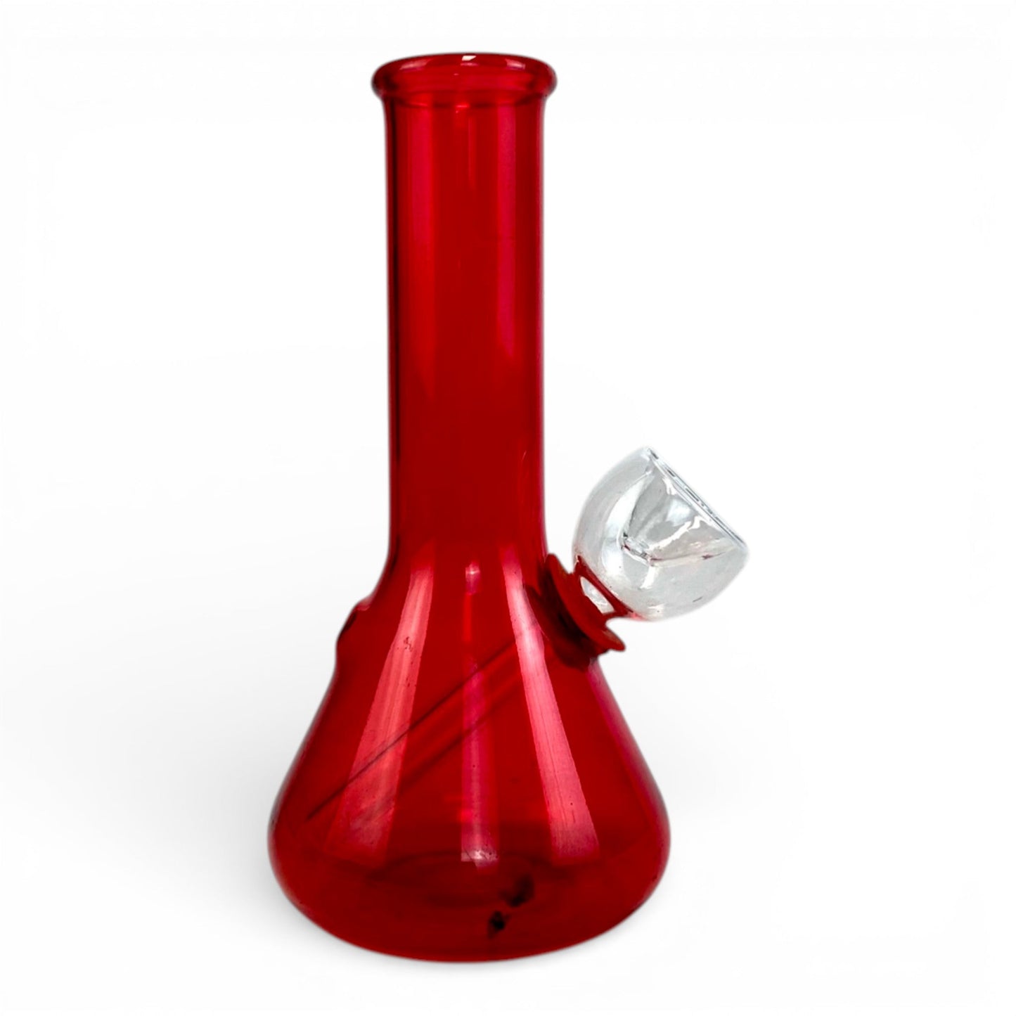 Mini Beaker Bong 12cm Red - The Bong Baron
