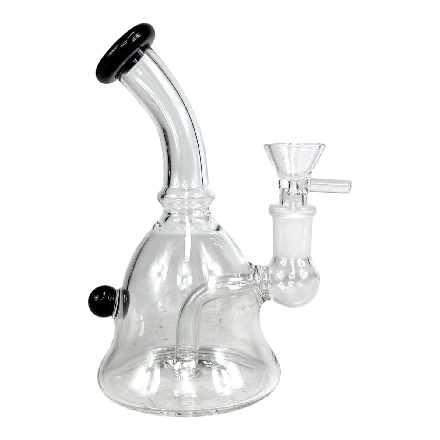 Mini Bell Bong and Dab Rig 15cm – Black - The Bong Baron